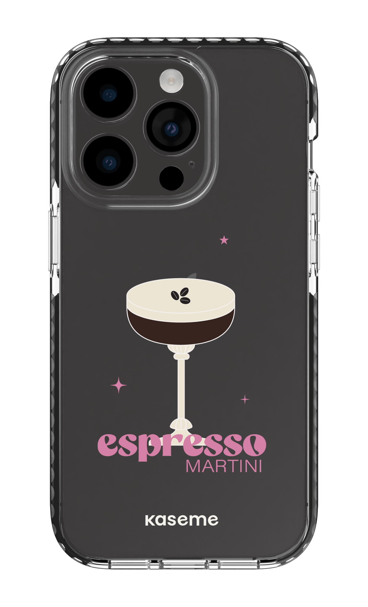 iPhone 14 Pro Clear Case - Black Hold My Tiny Clear Case -