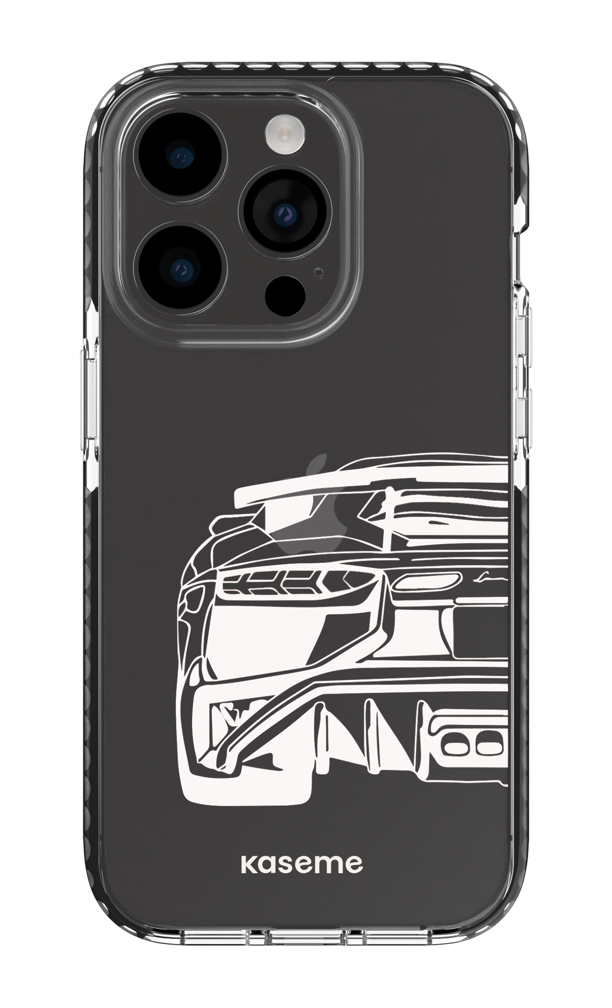 iPhone 14 Pro Clear Case - Black Lambo clear case -