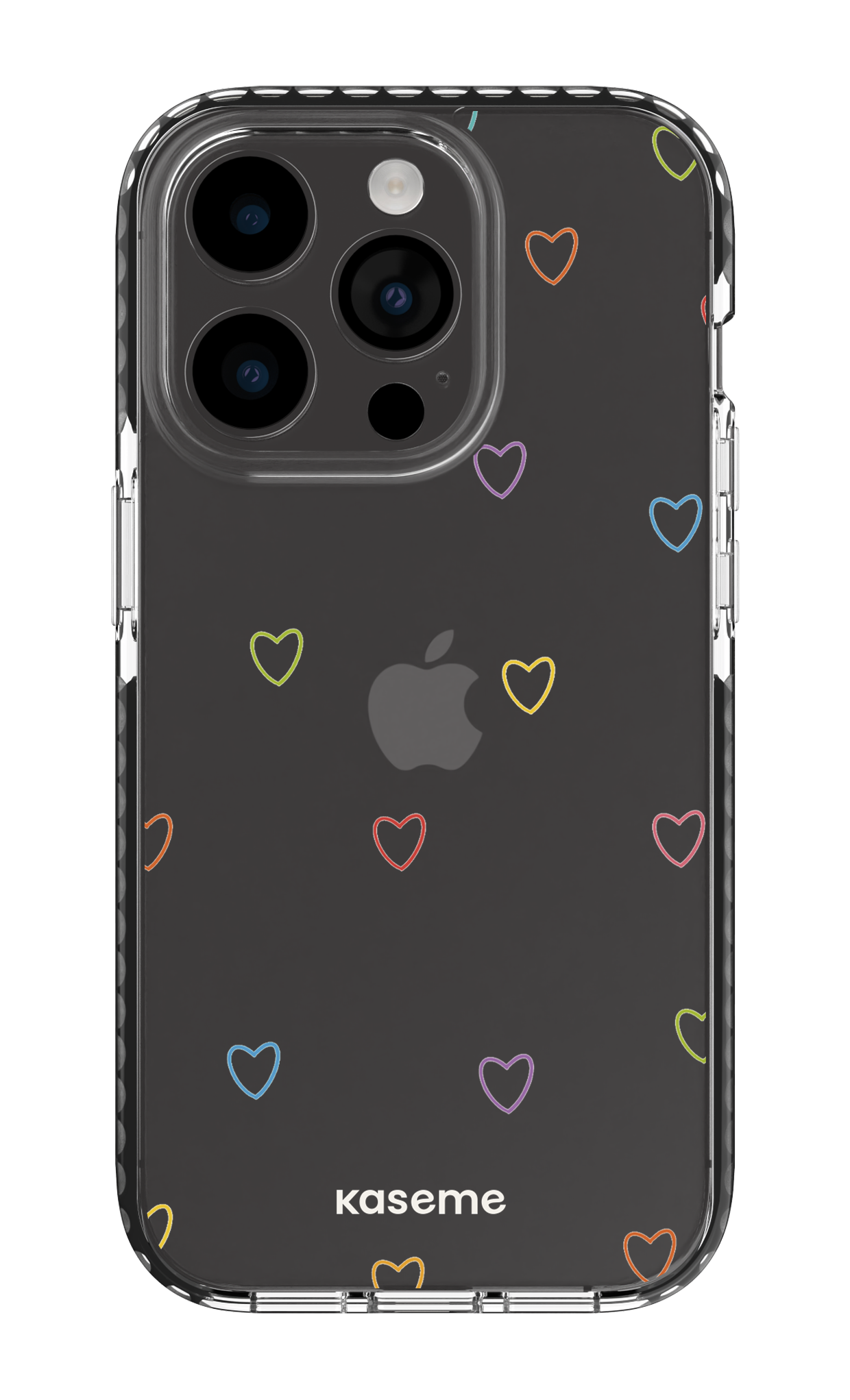iPhone 14 Pro Clear Case - Black Love Wins Clear Case -