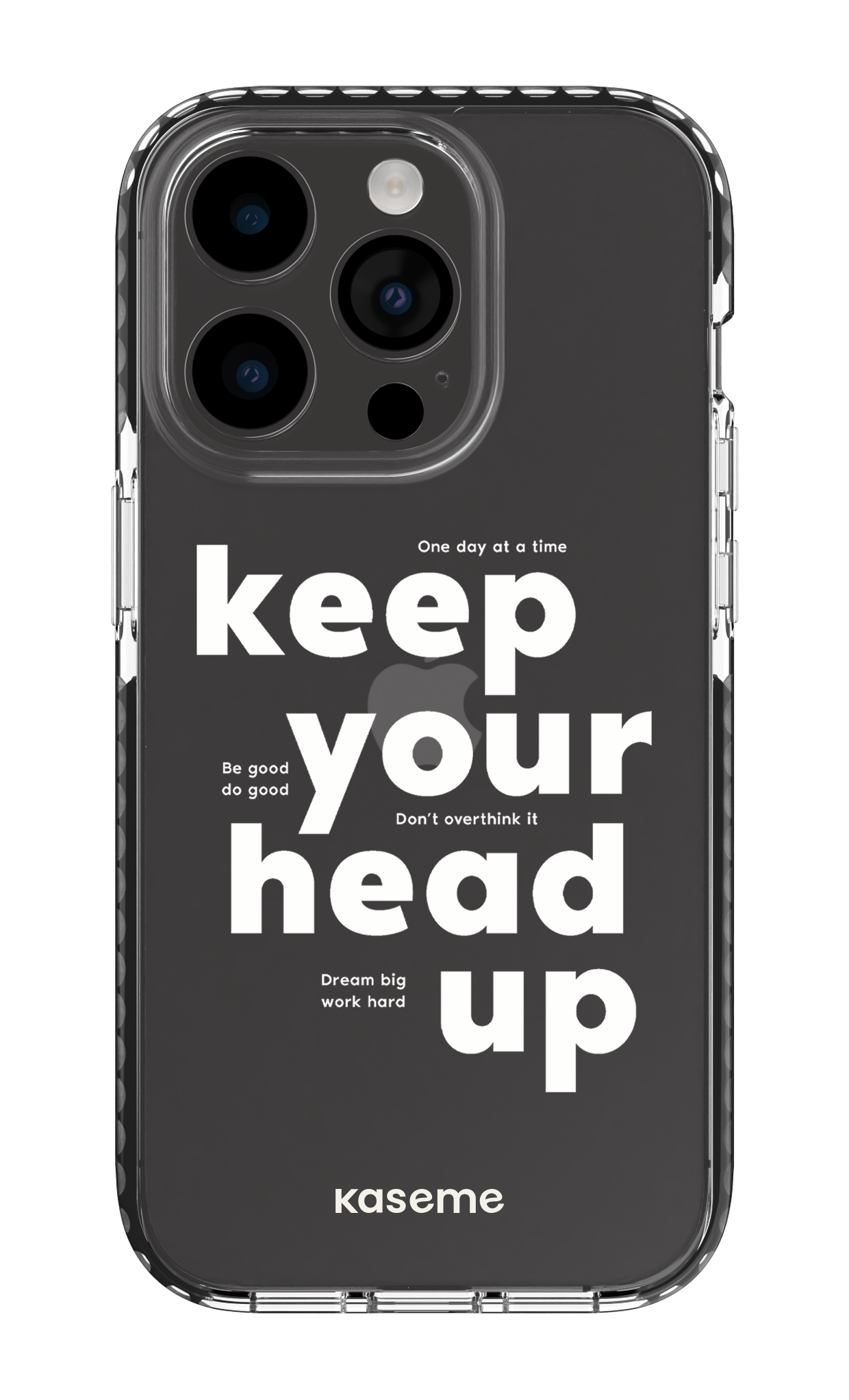 iPhone 14 Pro Clear Case - Black Mindset Clear Case -