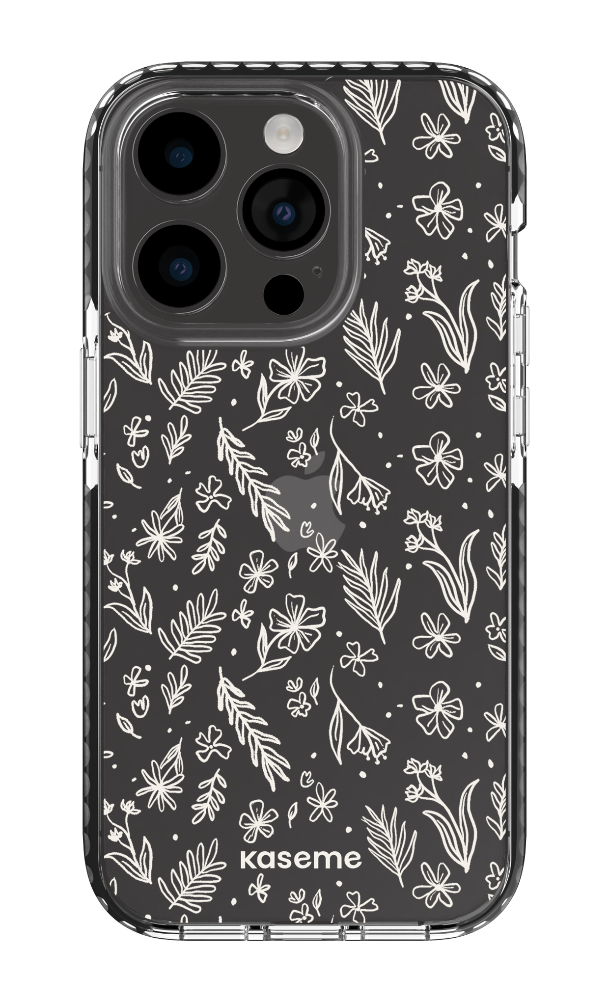 iPhone 14 Pro Clear Case - Black Olive Branch Clear Case -