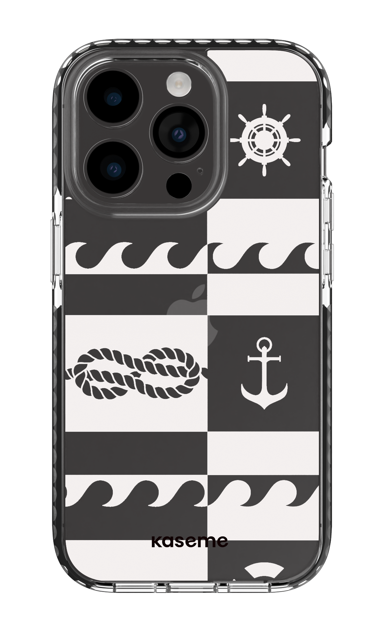 iPhone 14 Pro Clear Case - Black Sail Clear Case -