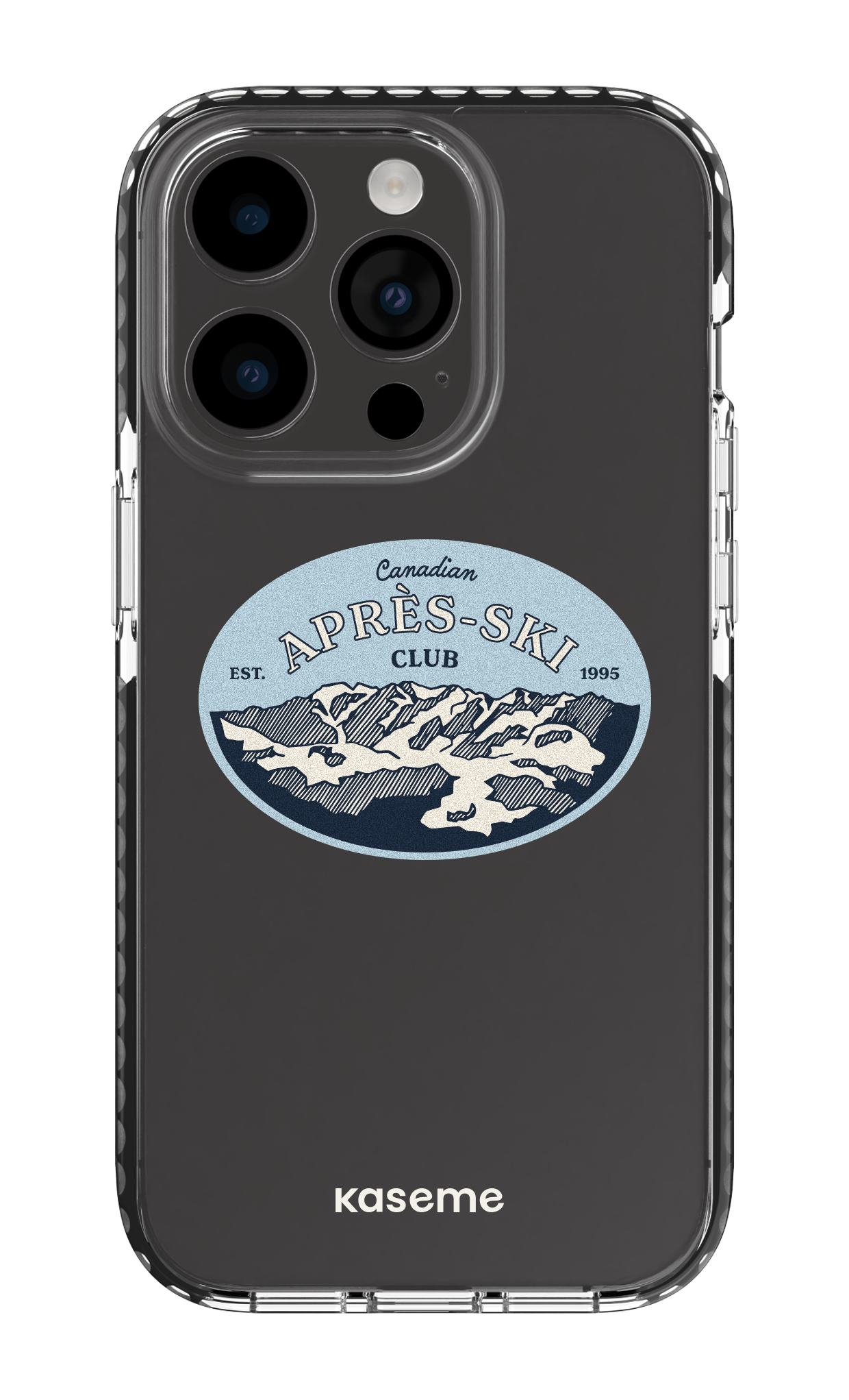 iPhone 14 Pro Clear Case - Black Whistler Clear Case -