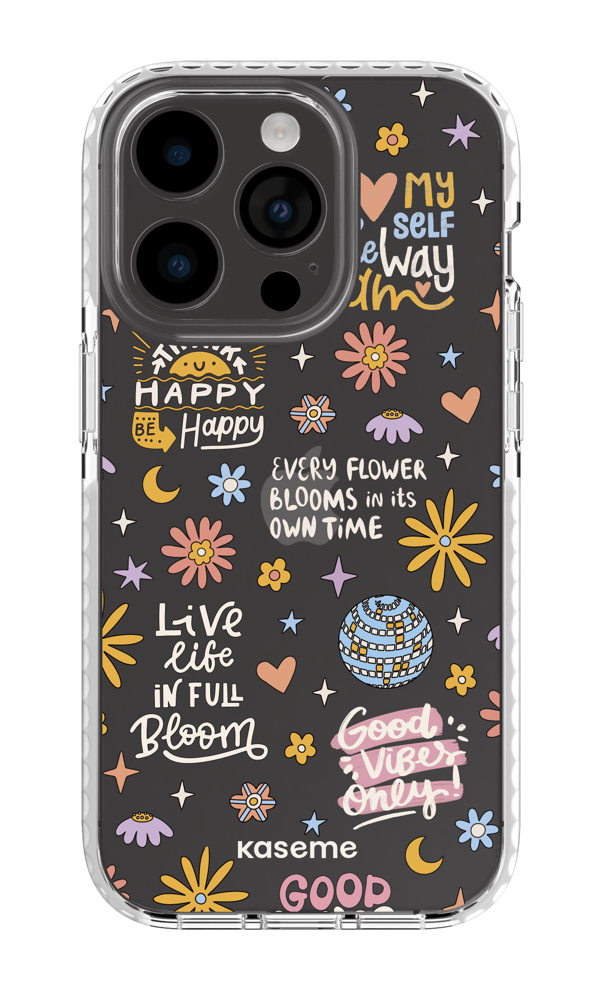 iPhone 14 Pro Clear Case white Candid clear case -