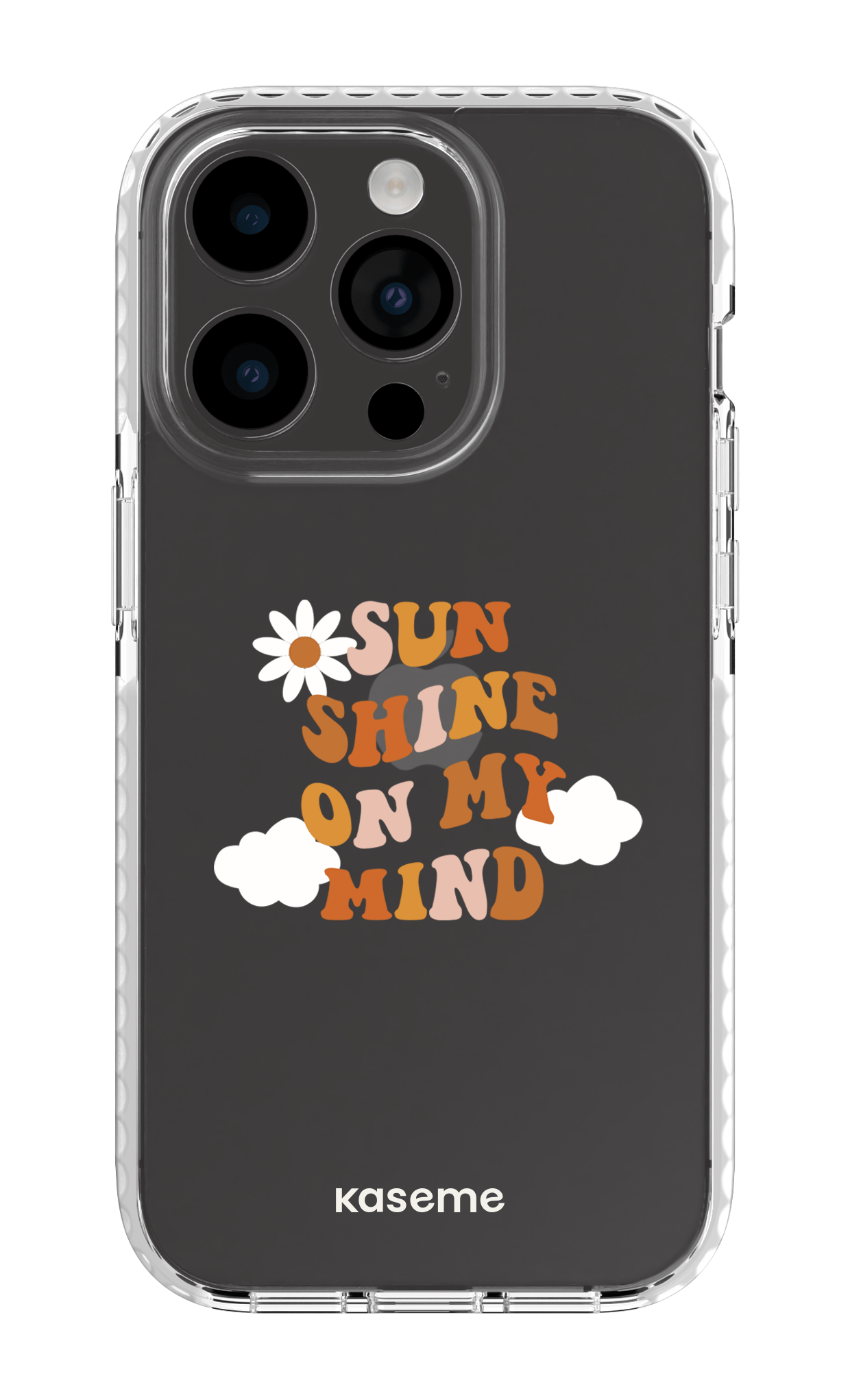 iPhone 14 Pro Clear Case white Cheerful Clear Case -