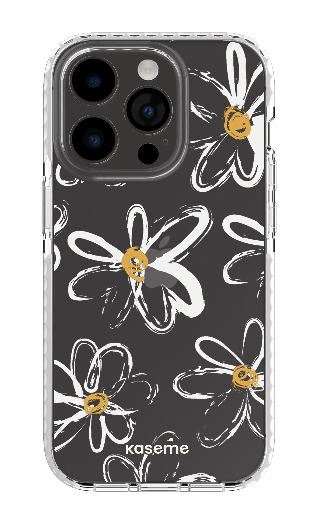 iPhone 14 Pro Clear Case white Give me flowers Clear Case -