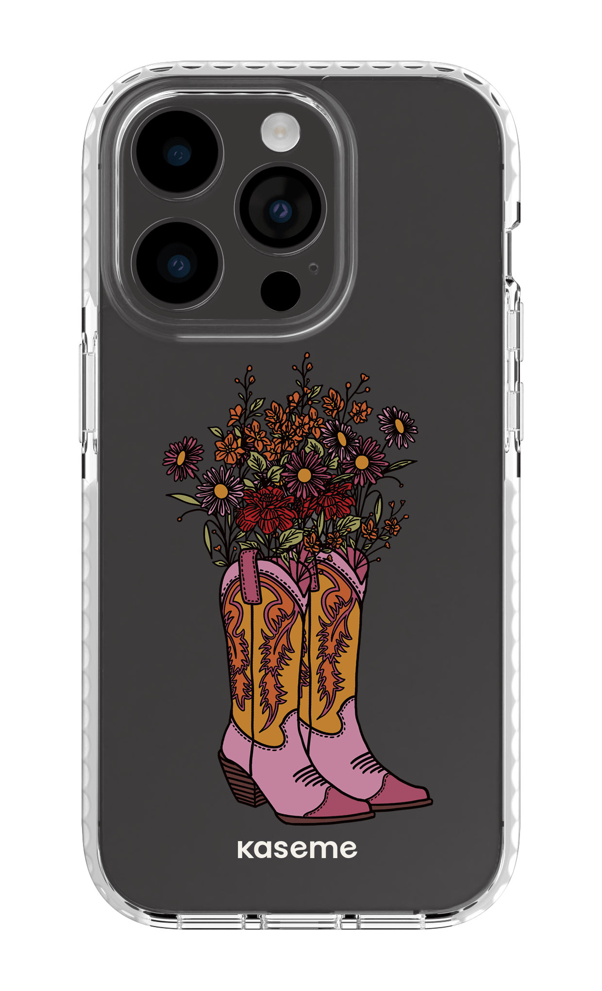 iPhone 14 Pro Clear Case white Howdy Clear Case -