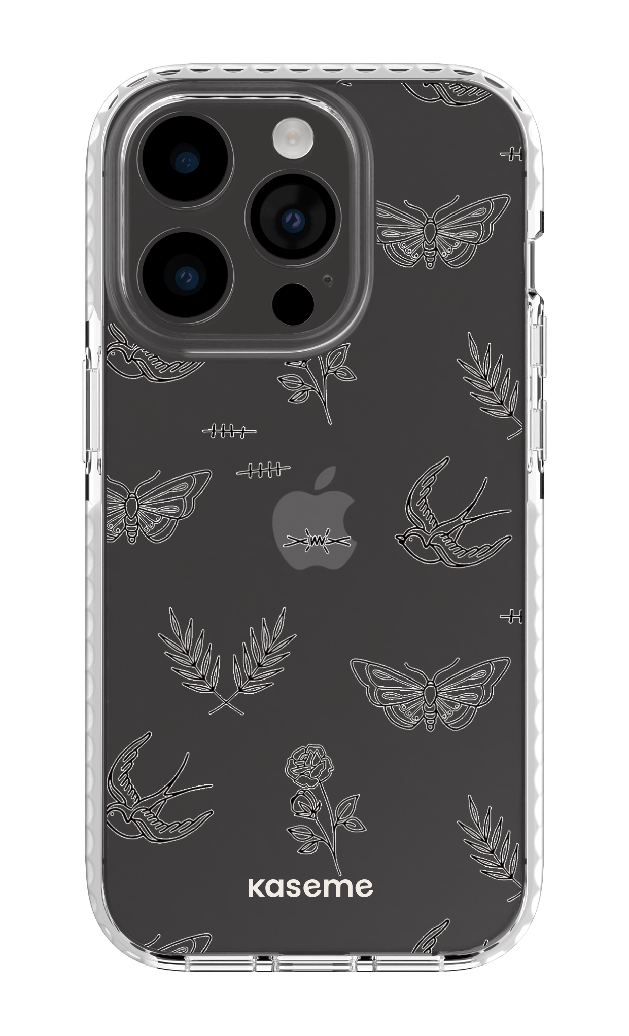 iPhone 14 Pro Clear Case white Ink Clear Case -