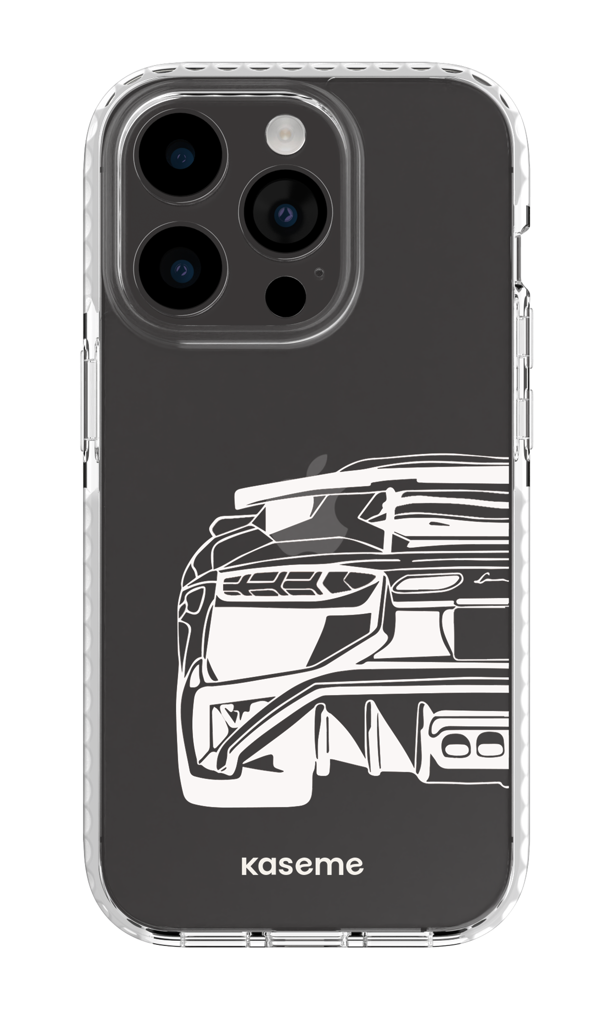iPhone 14 Pro Clear Case white Lambo clear case -