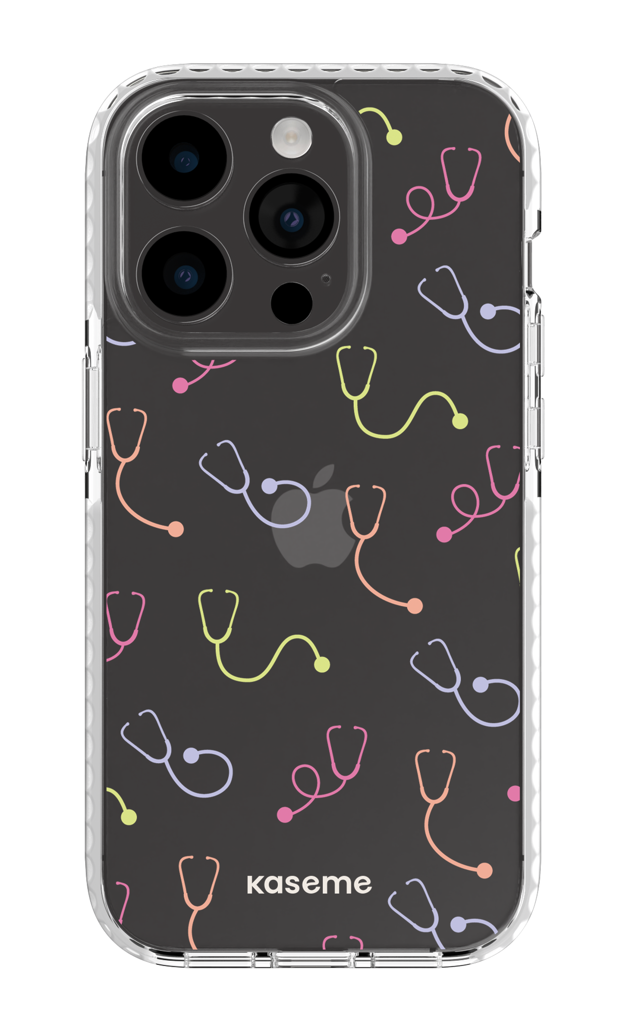 iPhone 14 Pro Clear Case white Pulse Clear Case -