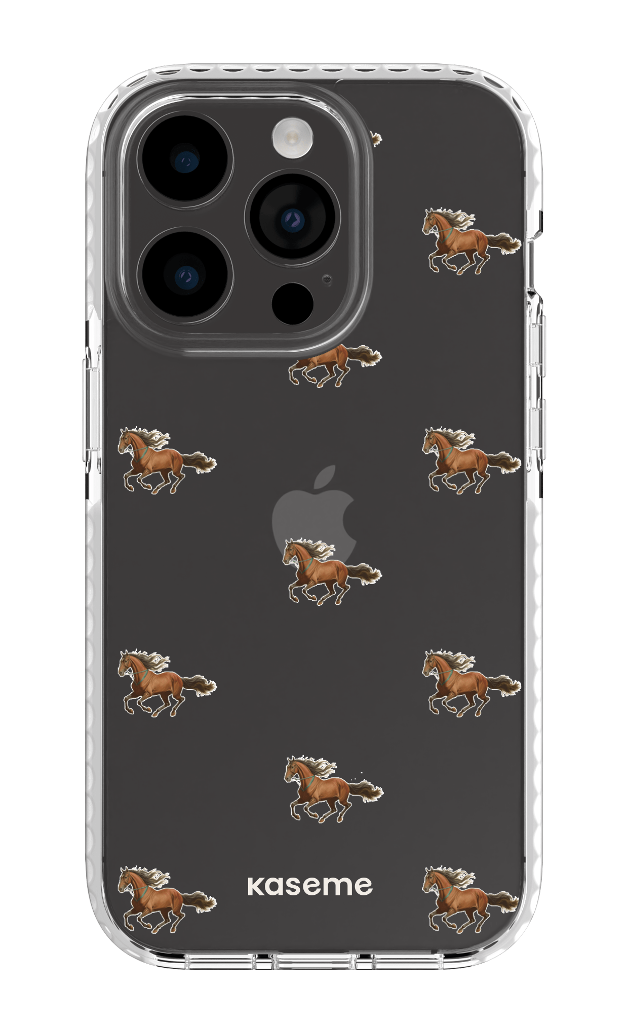 iPhone 14 Pro Clear Case white Saddle Clear Case -