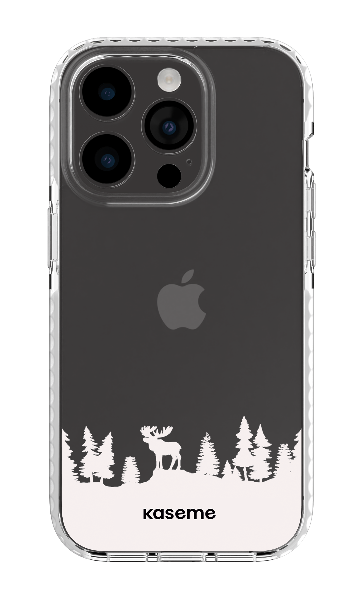 iPhone 14 Pro Clear Case white The Moose Clear Case -