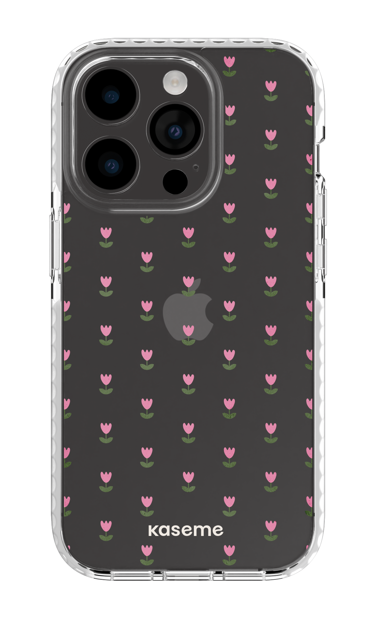 iPhone 14 Pro Clear Case white Triumph Pink Clear Case -