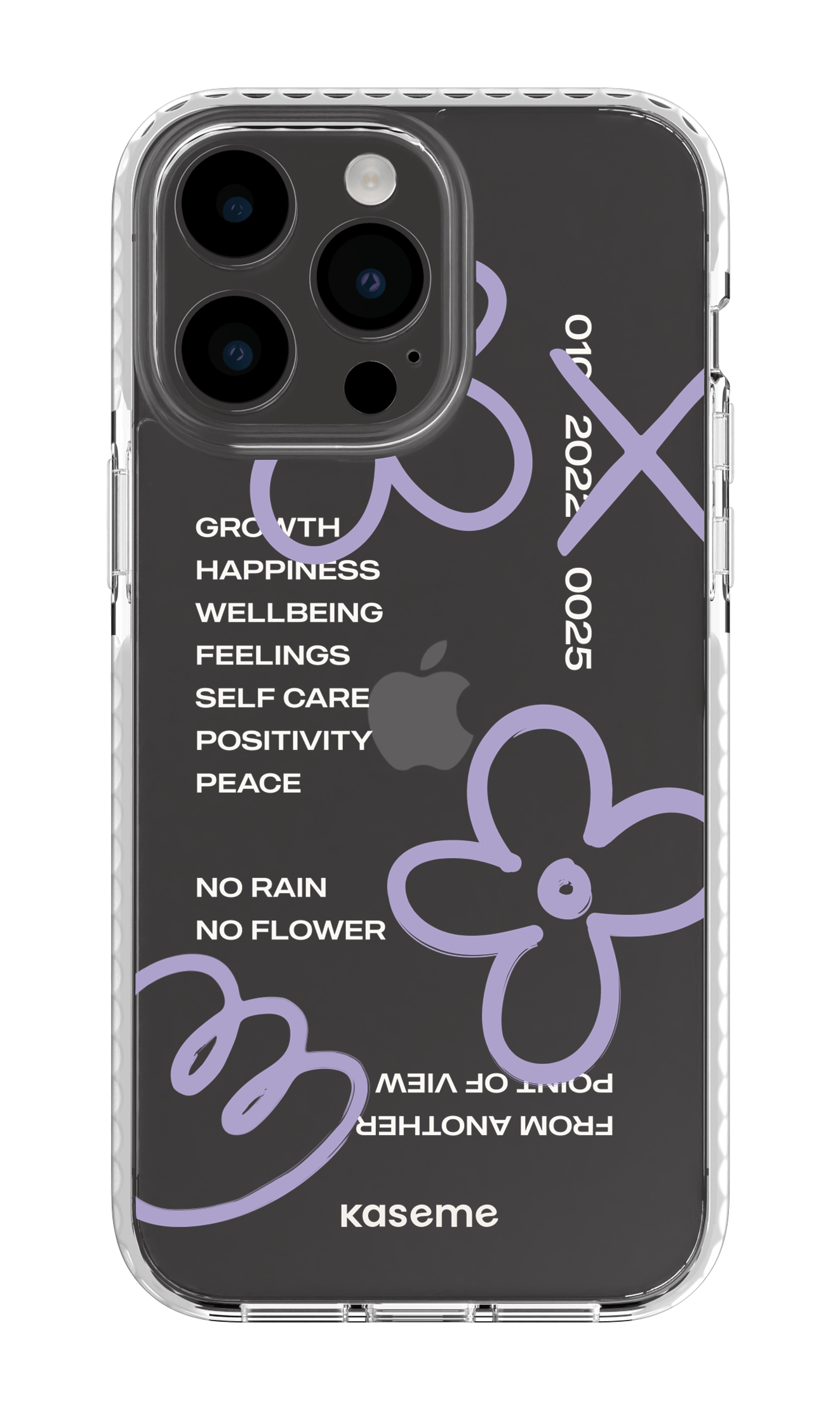 iPhone 14 Pro Max Clear Case White Feelings purple clear case -