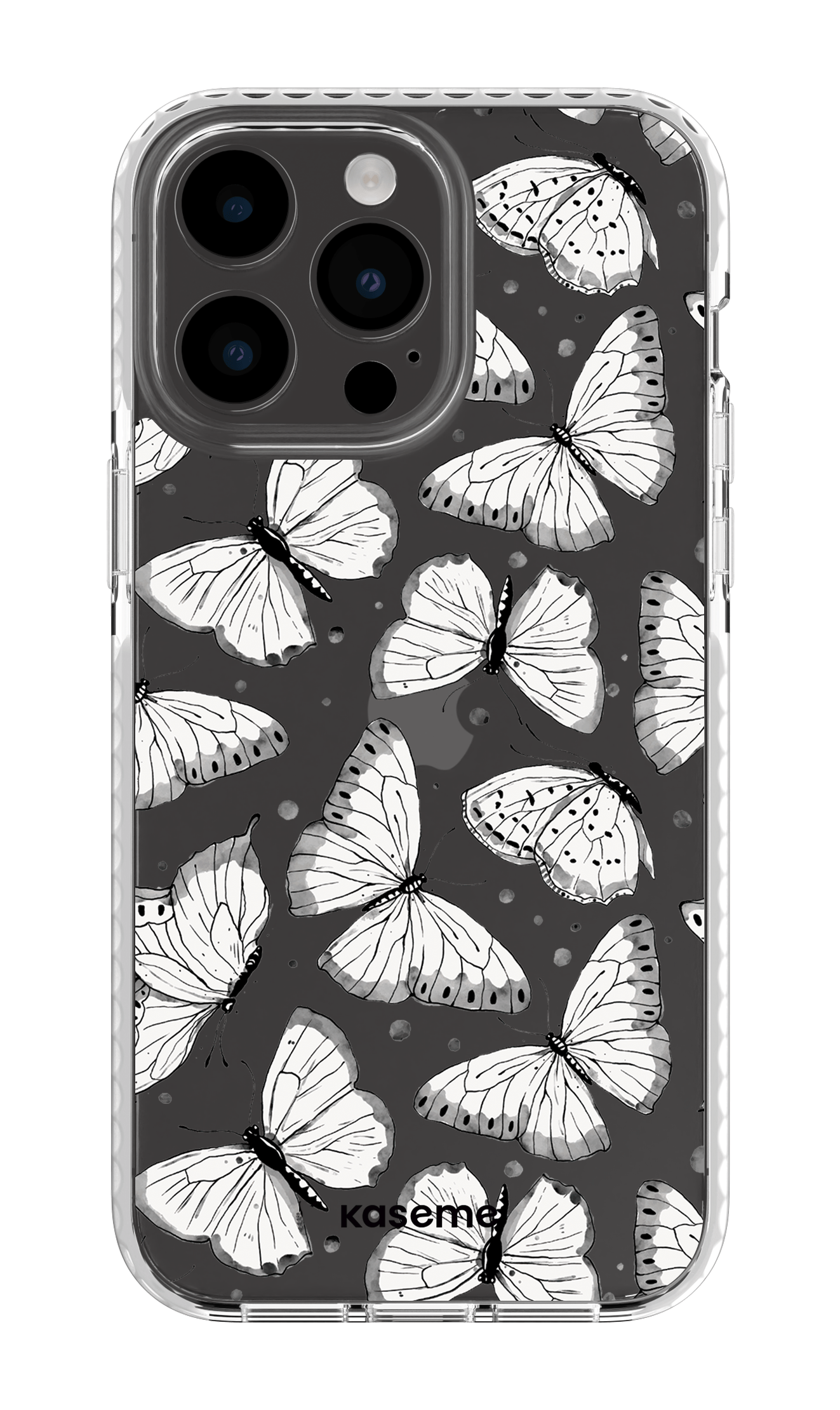 iPhone 14 Pro Max Clear Case White Float Clear Case -