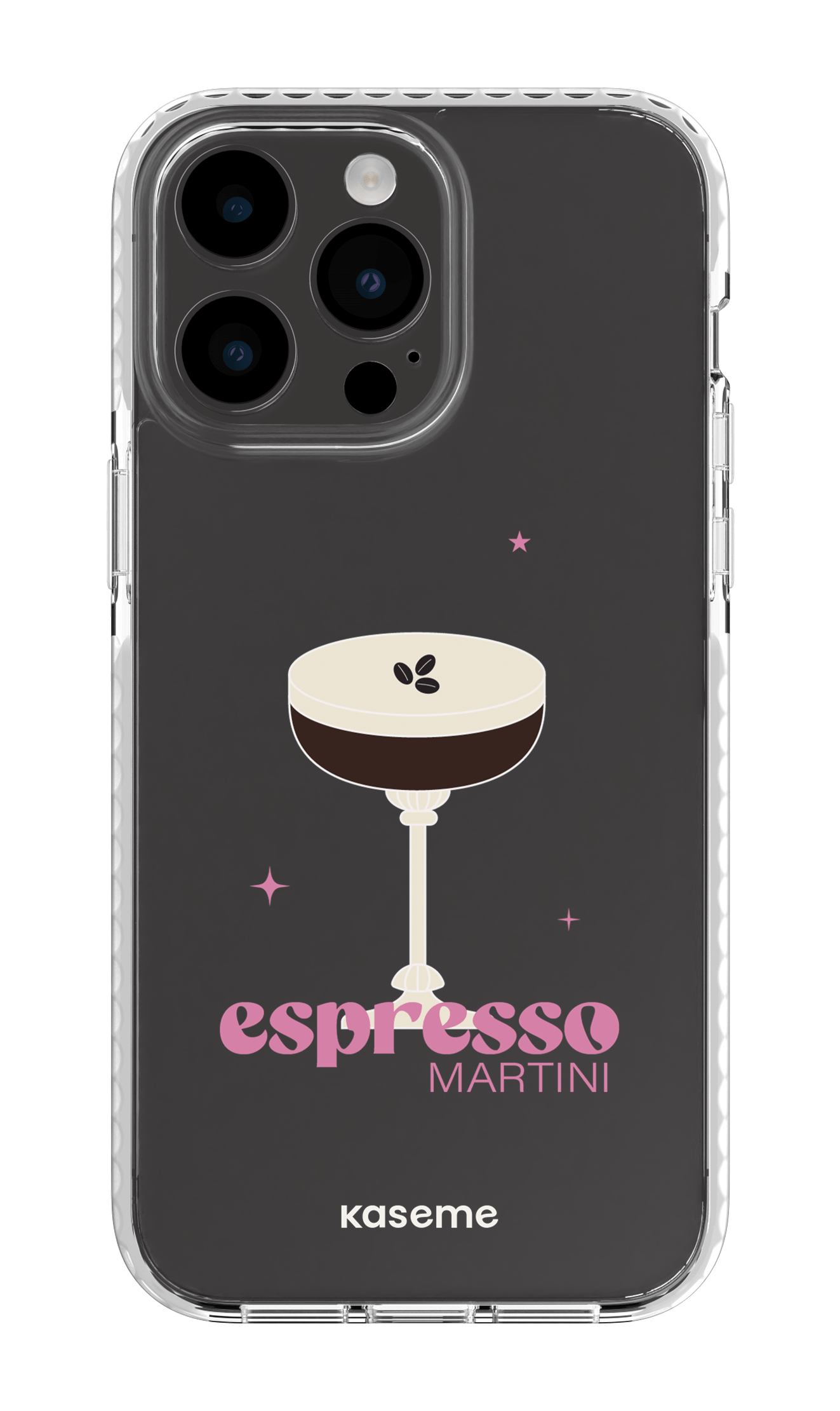 iPhone 14 Pro Max Clear Case White Hold My Tiny Clear Case -