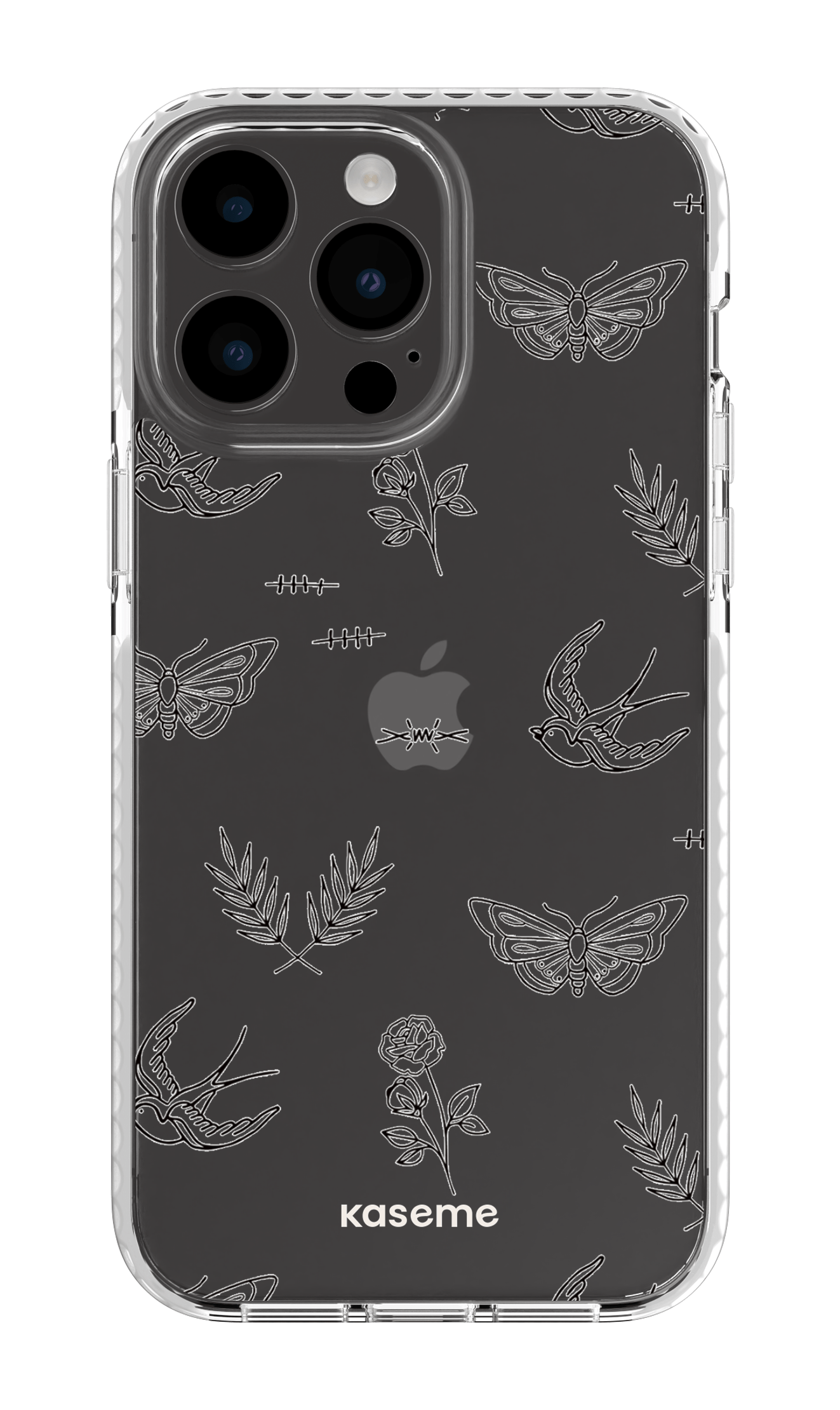 iPhone 14 Pro Max Clear Case White Ink Clear Case -