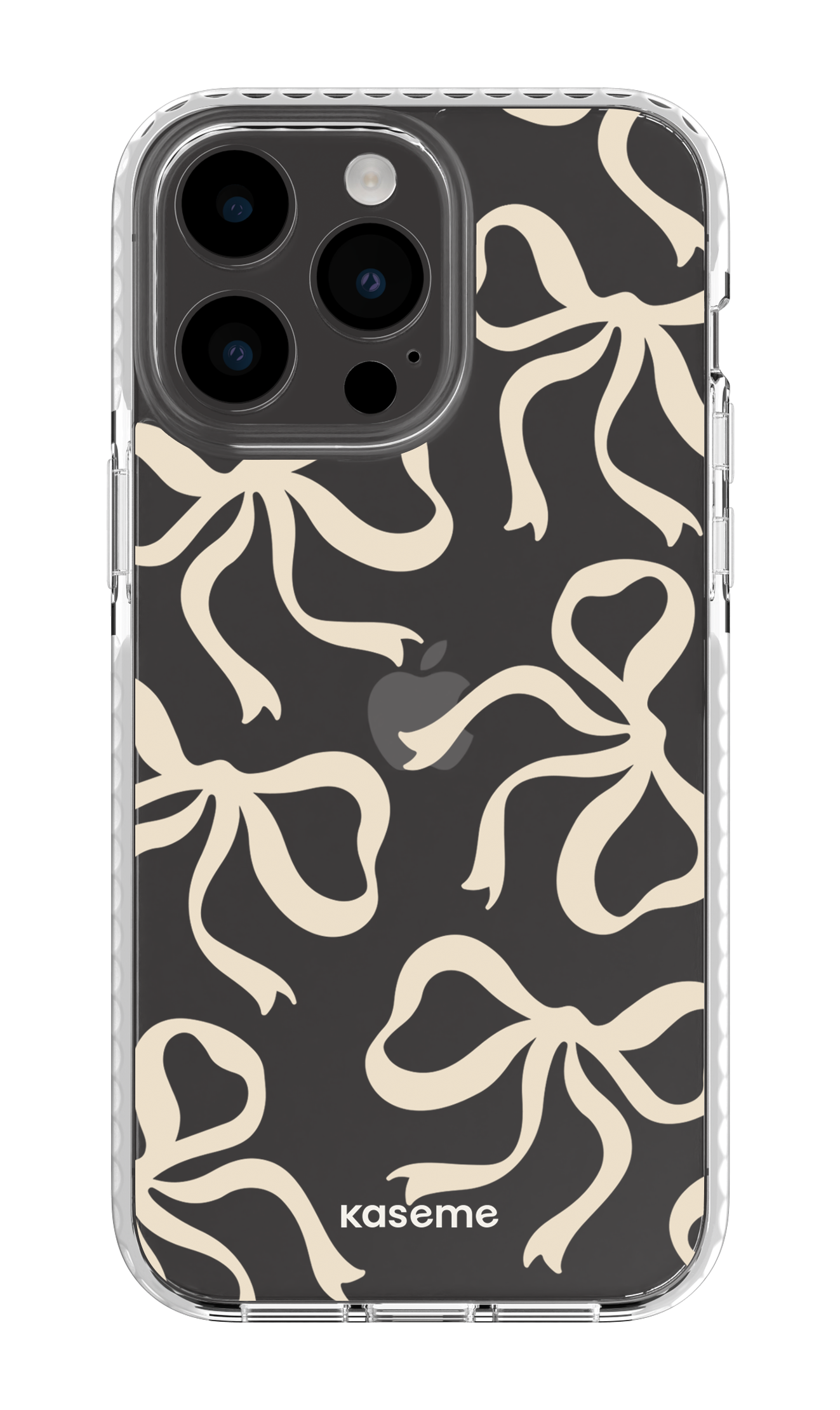 iPhone 14 Pro Max Clear Case White Lace Clear Case -