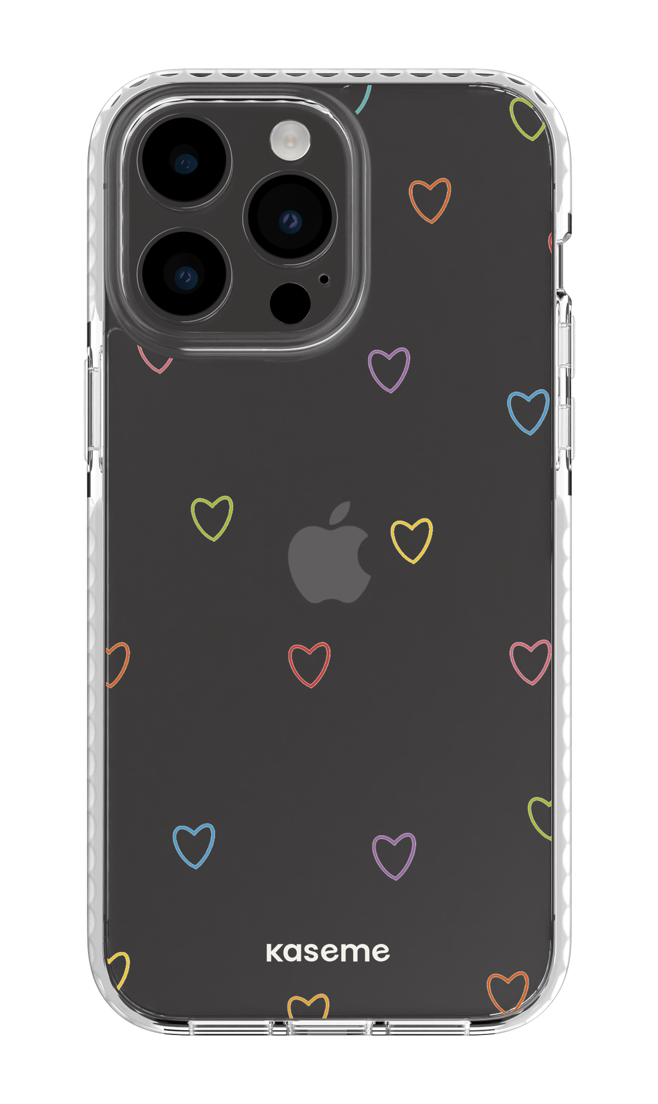 iPhone 14 Pro Max Clear Case White Love Wins Clear Case -
