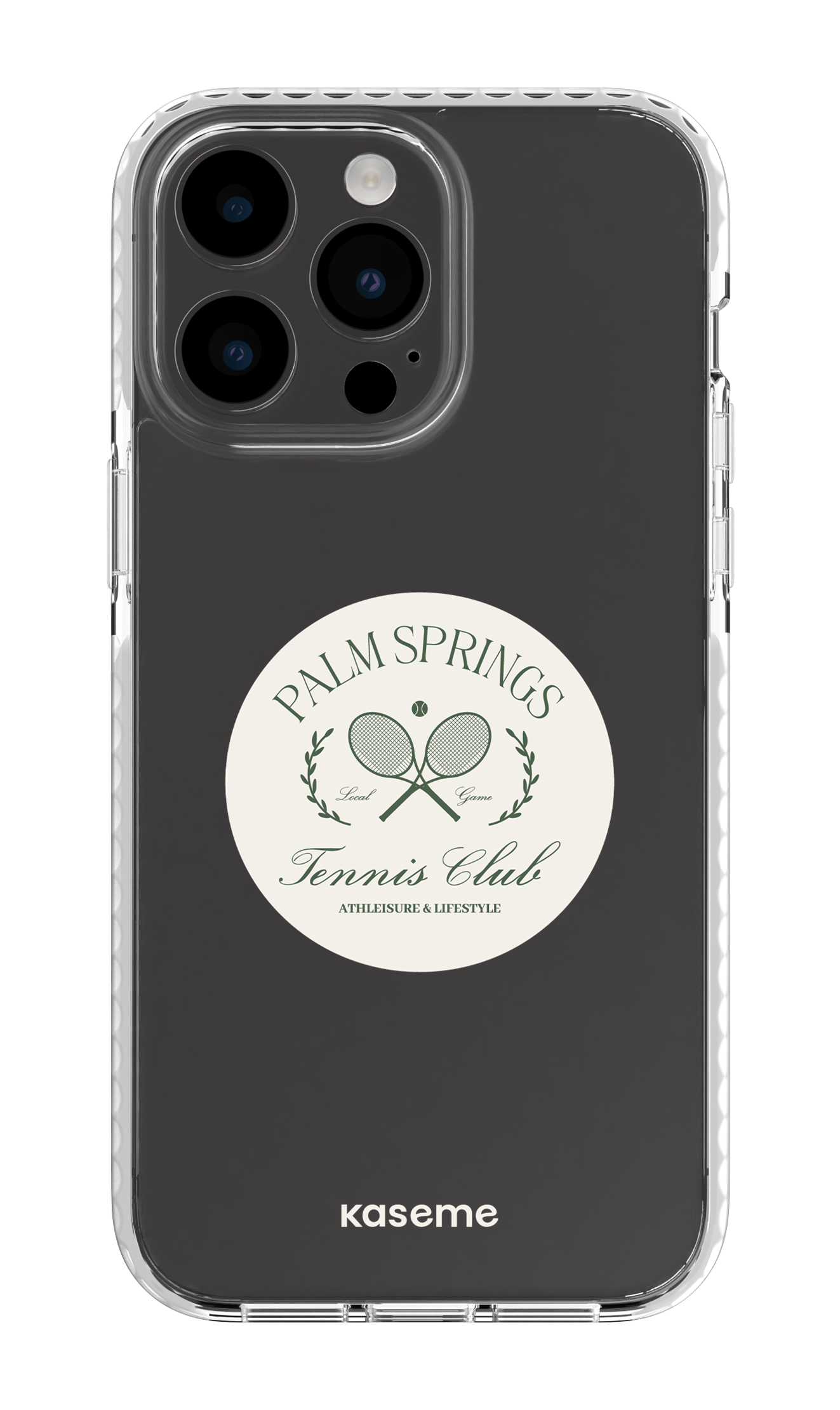 iPhone 14 Pro Max Clear Case White Serve it up Clear Case -