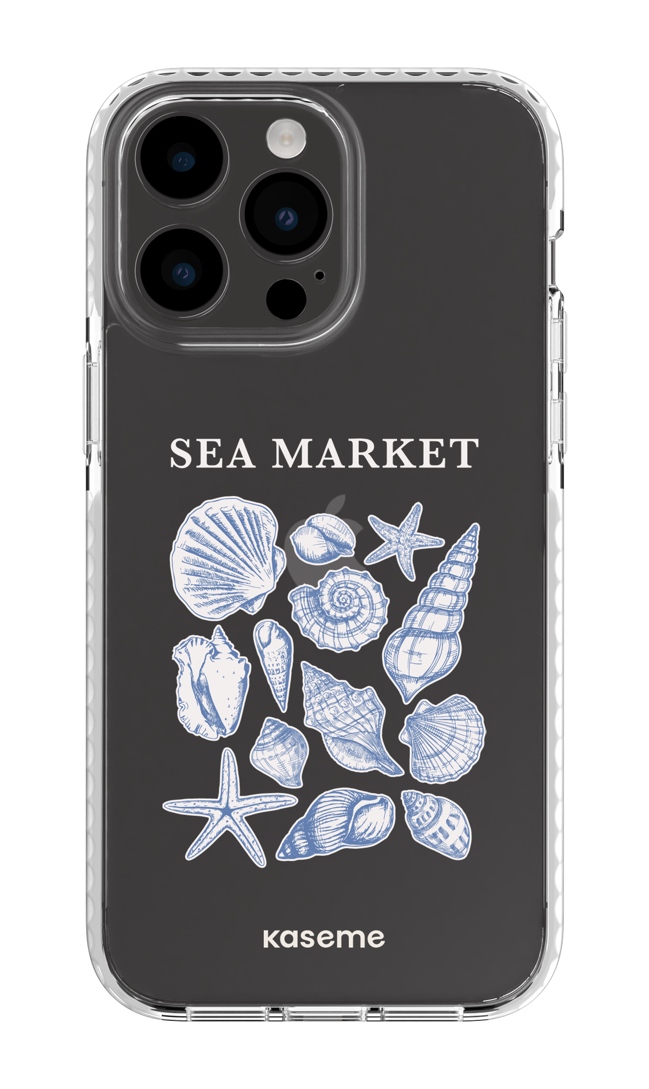 iPhone 14 Pro Max Clear Case White Souvenir Clear Case -