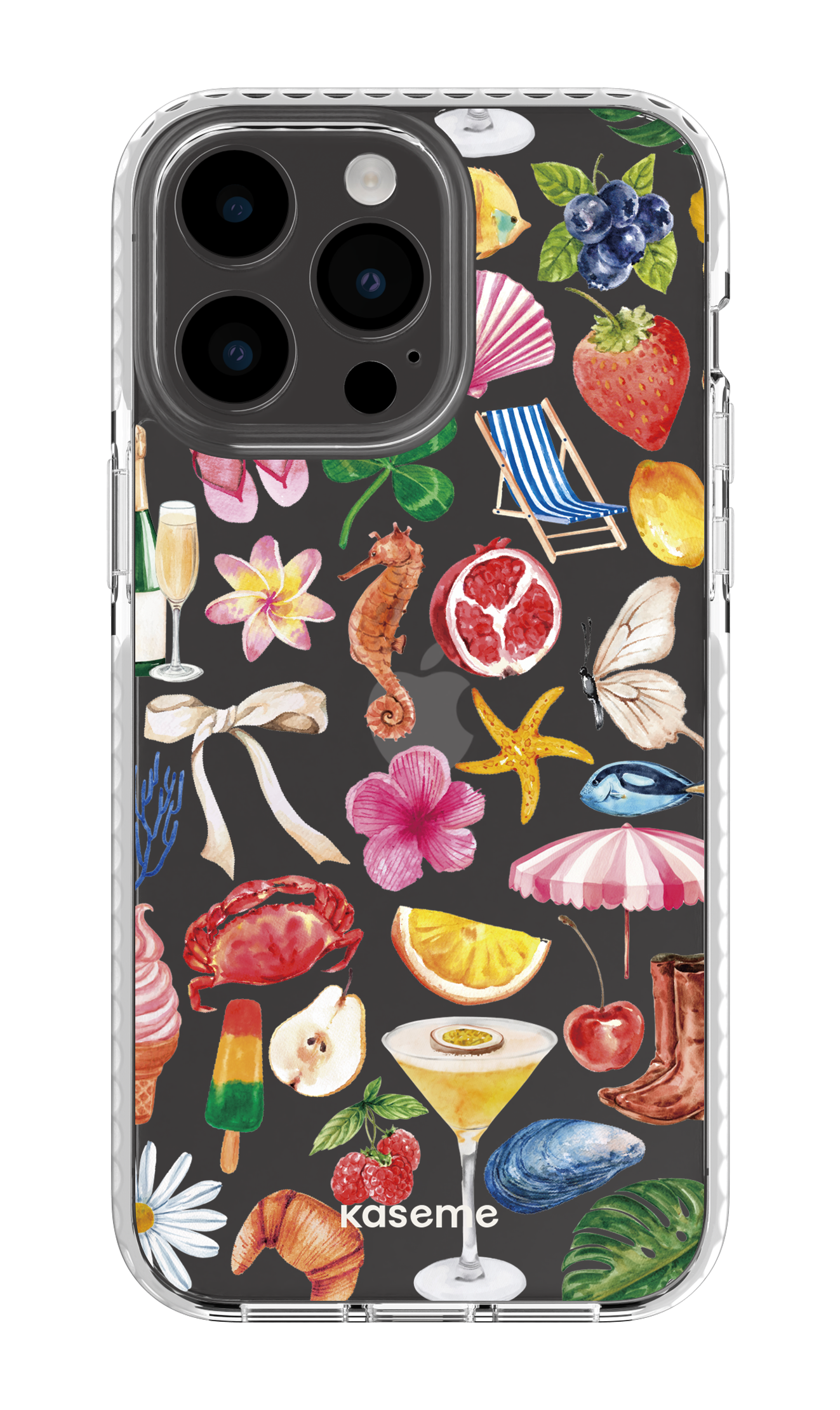 iPhone 14 Pro Max Clear Case White St-Tropez Clear Case -