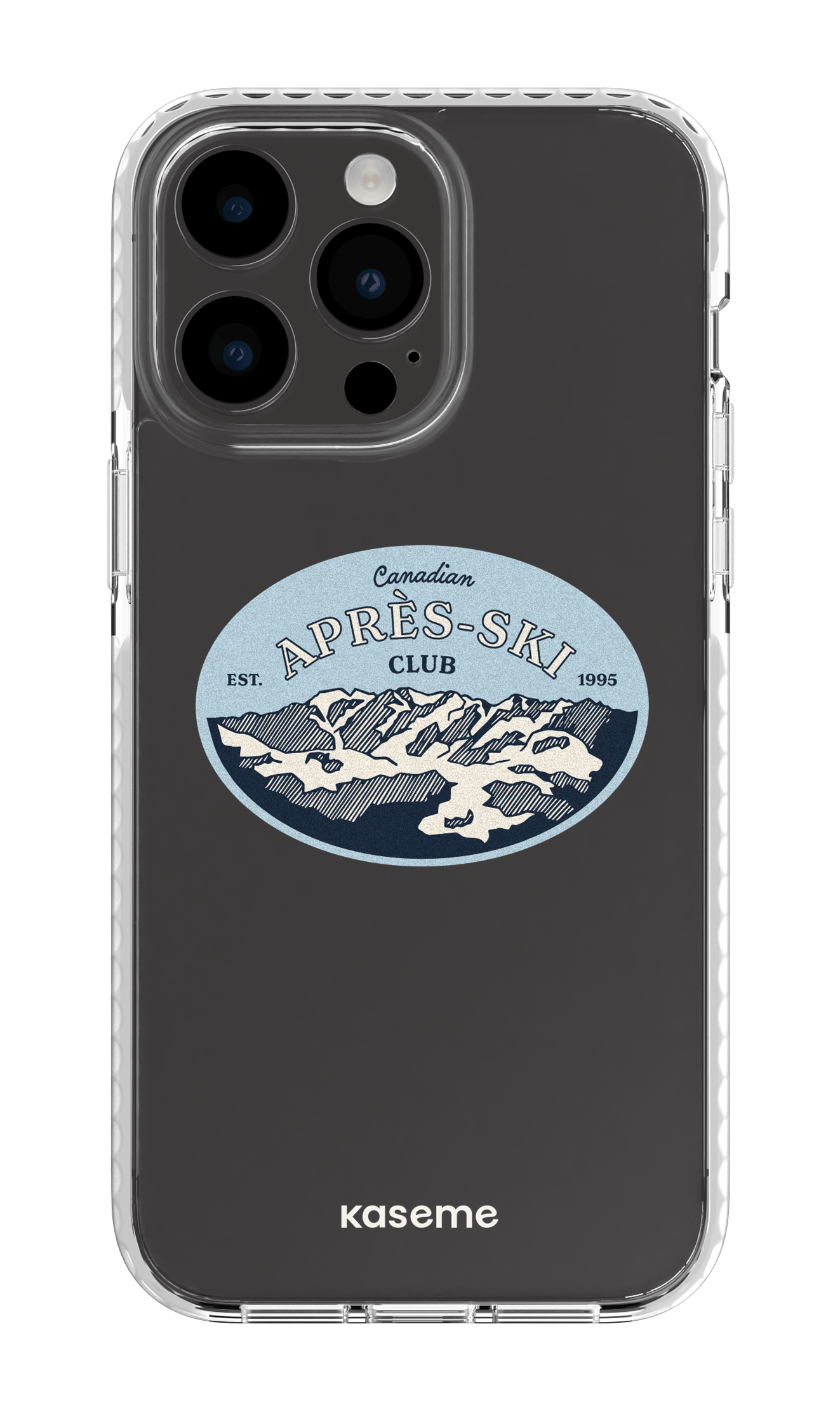 iPhone 14 Pro Max Clear Case White Whistler Clear Case -