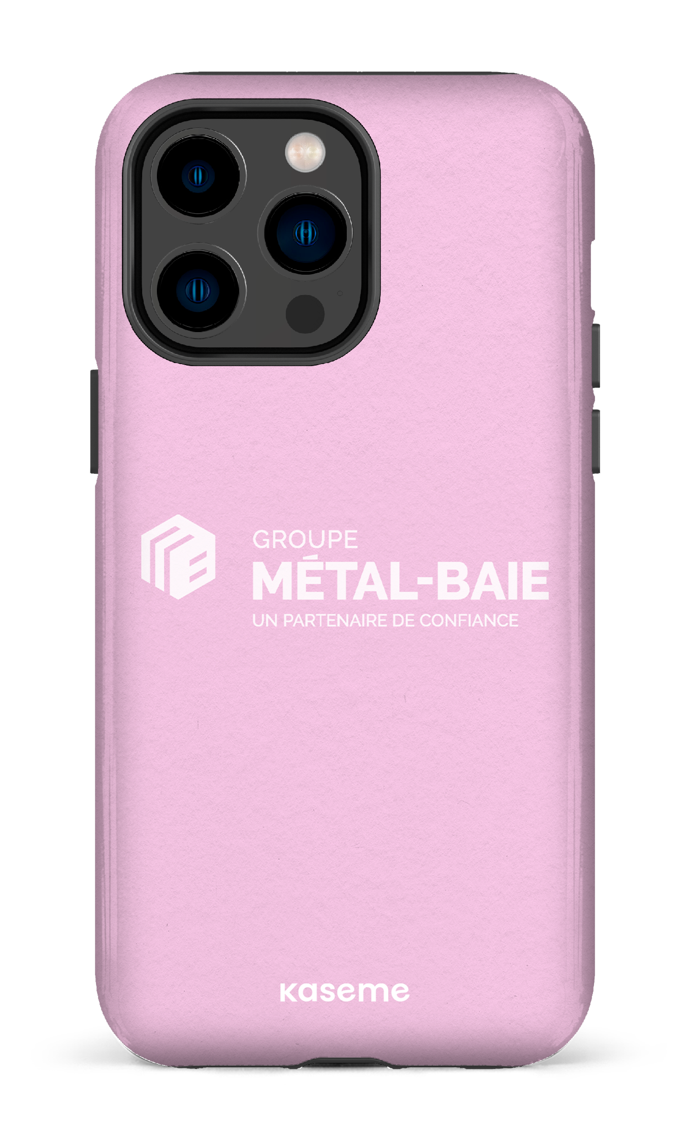 iPhone 14 Pro Max Tough Métal-Baie Rose -