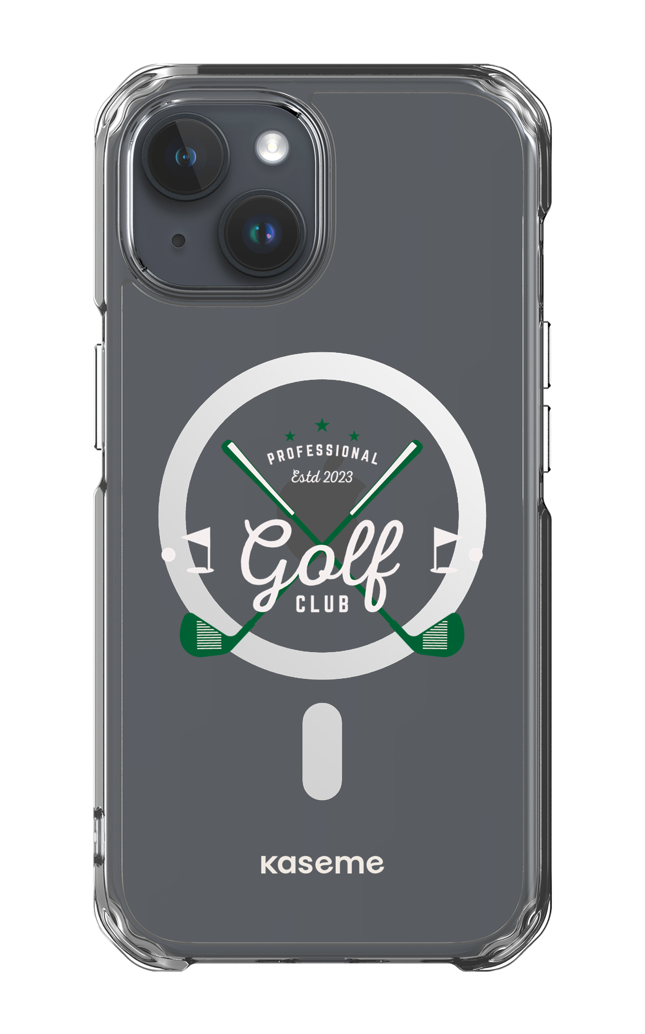 iPhone 15 Clear Case - Magsafe Bogey Clear Case -