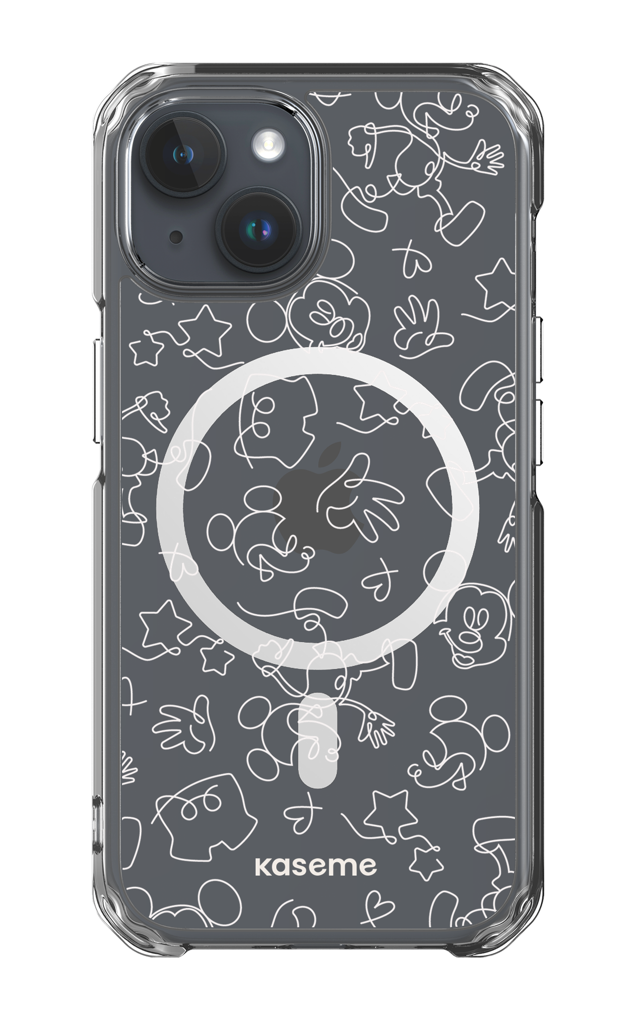 iPhone 15 Clear Case - Magsafe Doodle Clear Case -