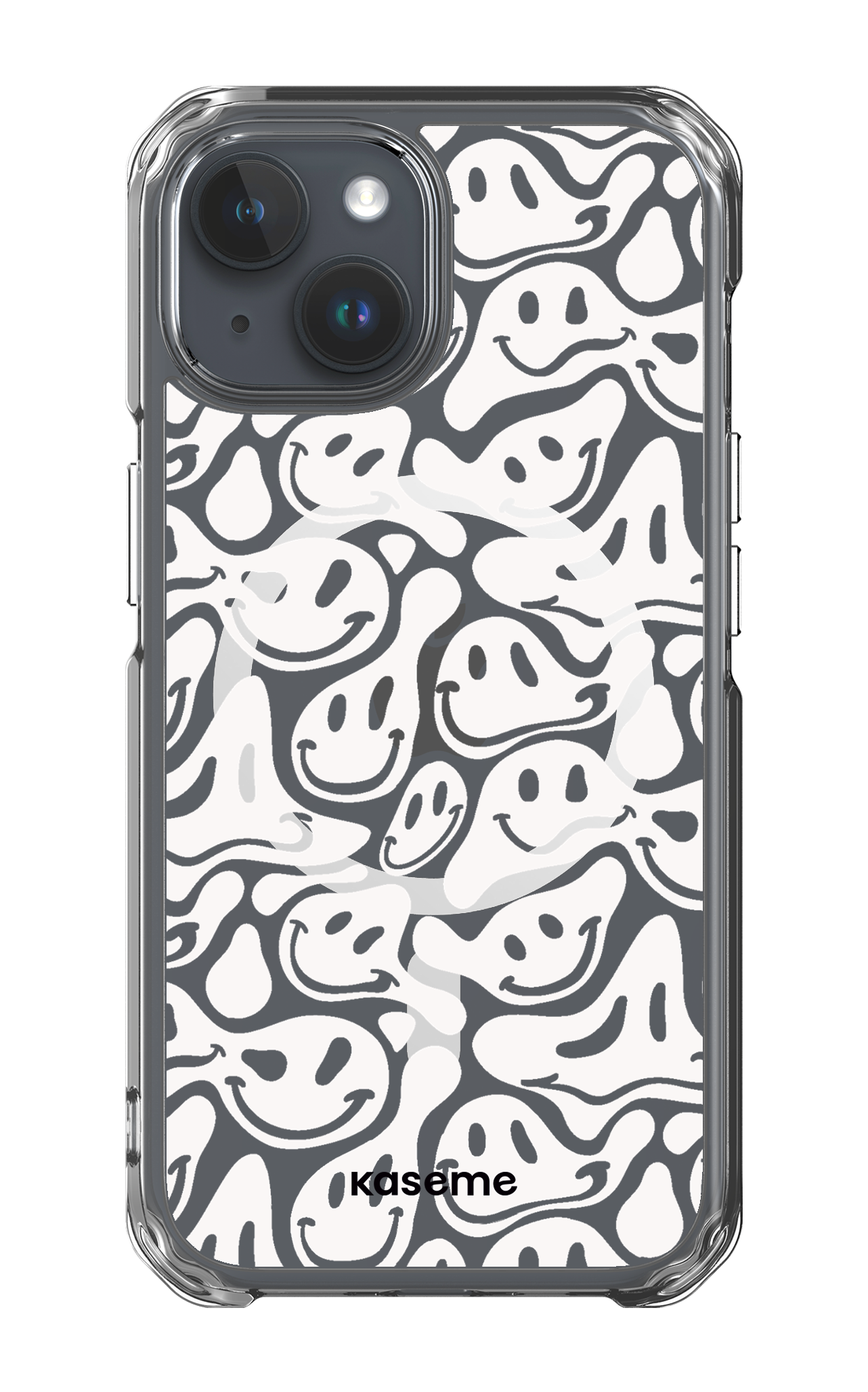 iPhone 15 Clear Case - Magsafe Dystopia Clear Case -