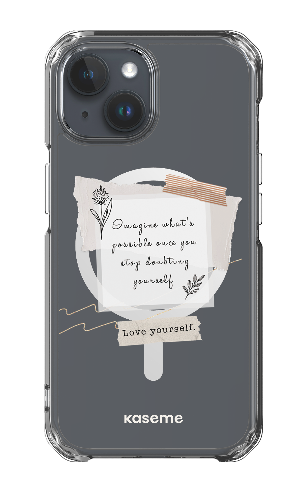 iPhone 15 Clear Case - Magsafe Faith Clear Case -