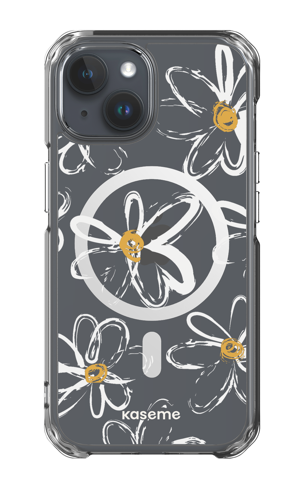 iPhone 15 Clear Case - Magsafe Give me flowers Clear Case -