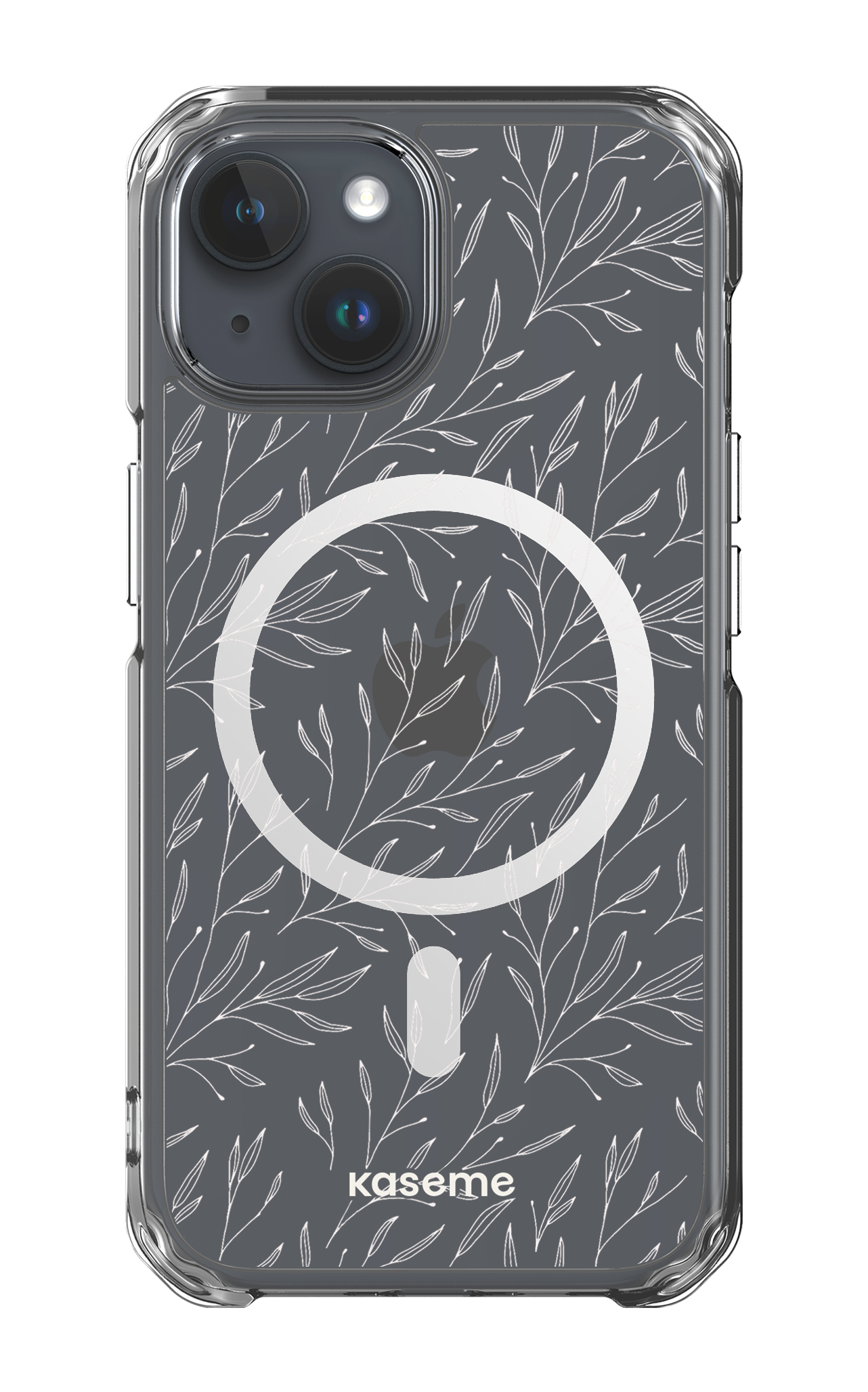 iPhone 15 Clear Case - Magsafe Hibiscus Clear Case -