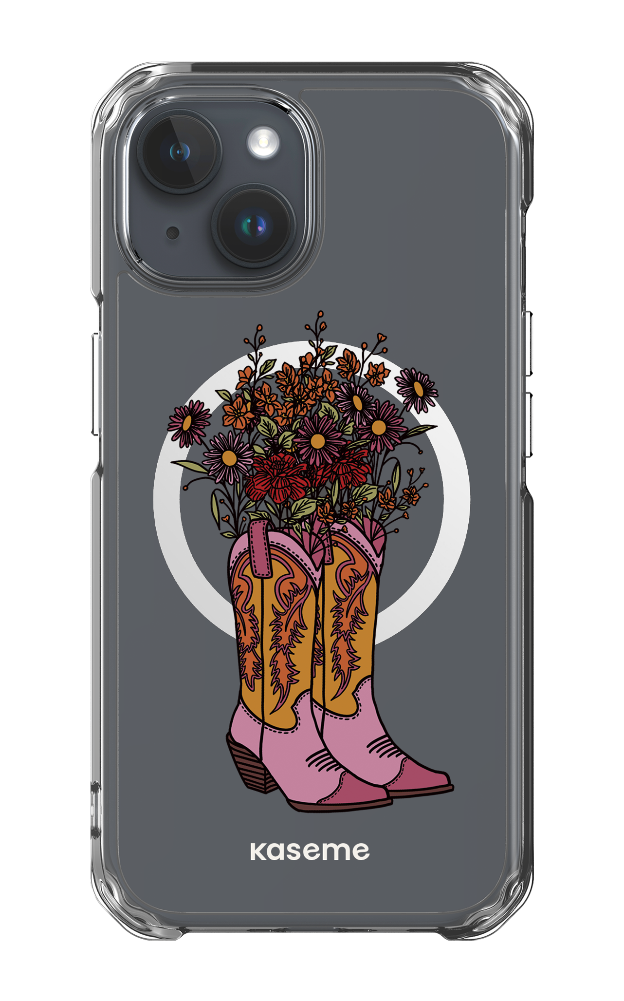 iPhone 15 Clear Case - Magsafe Howdy Clear Case -