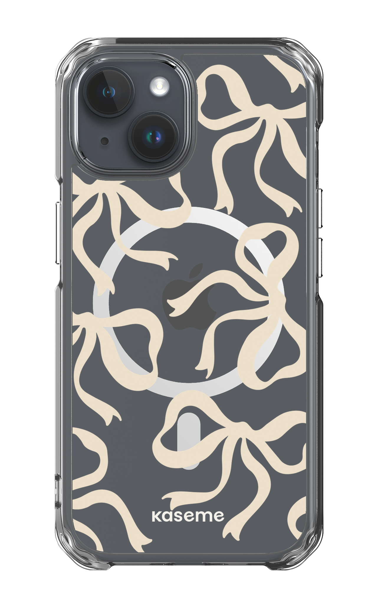 iPhone 15 Clear Case - Magsafe Lace Clear Case -