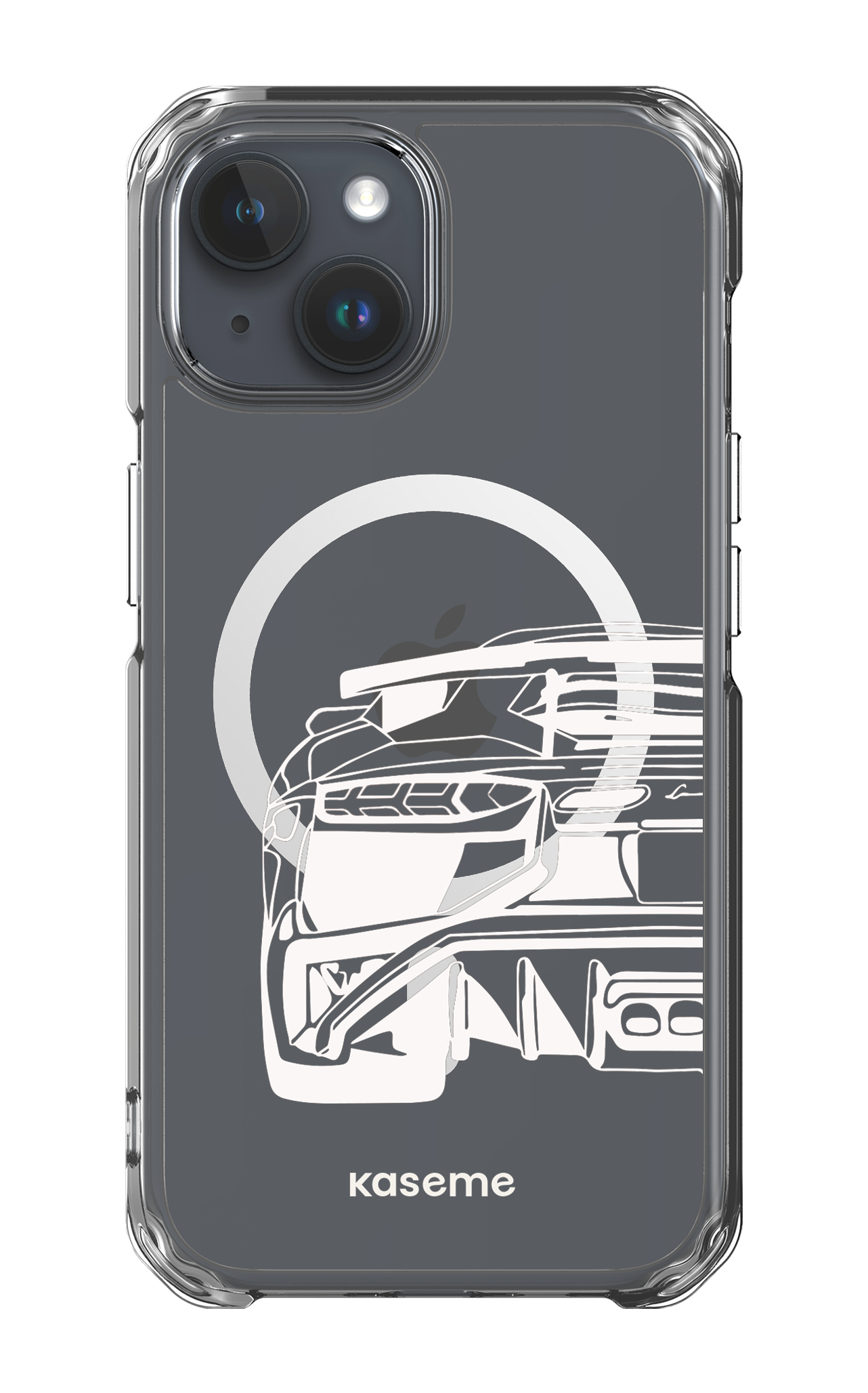 iPhone 15 Clear Case - Magsafe Lambo Clear Case -