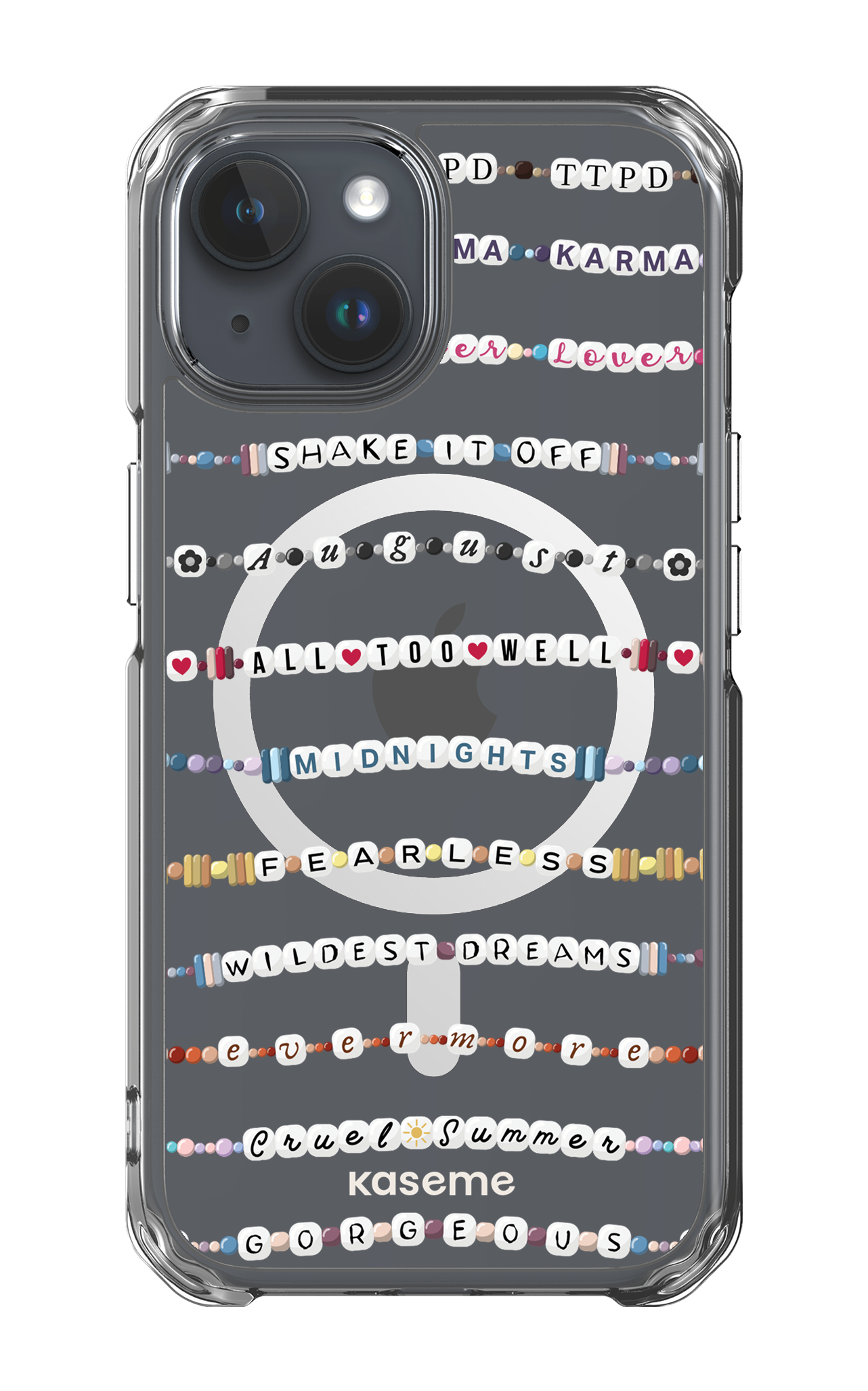 iPhone 15 Clear Case - Magsafe Love Story Clear Case -