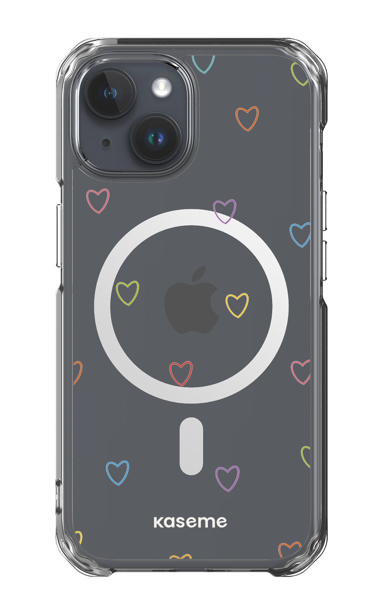 iPhone 15 Clear Case - Magsafe Love Wins Clear Case -
