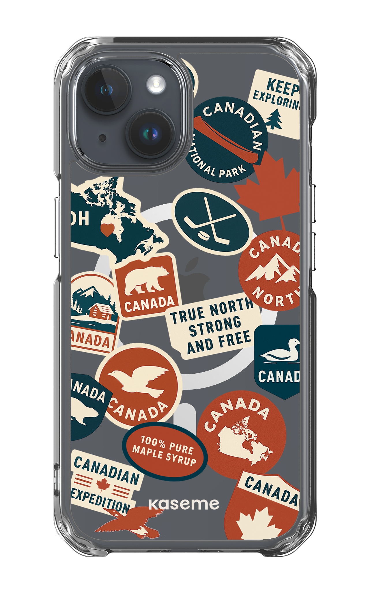 iPhone 15 Clear Case - Magsafe Oh Maple -