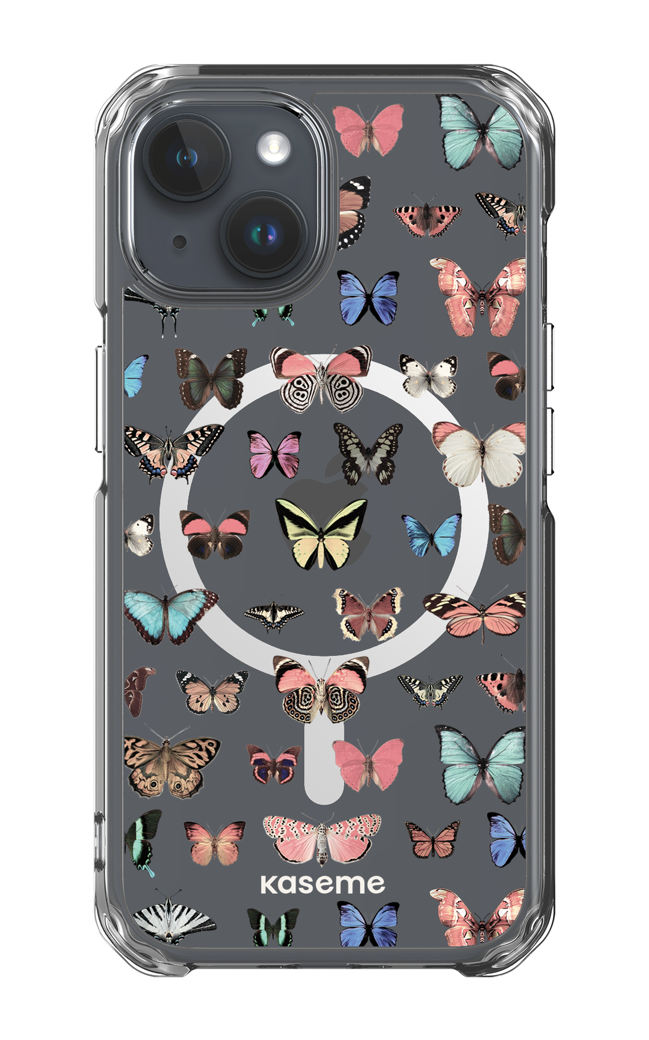 iPhone 15 Clear Case - Magsafe Paloma Clear Case -