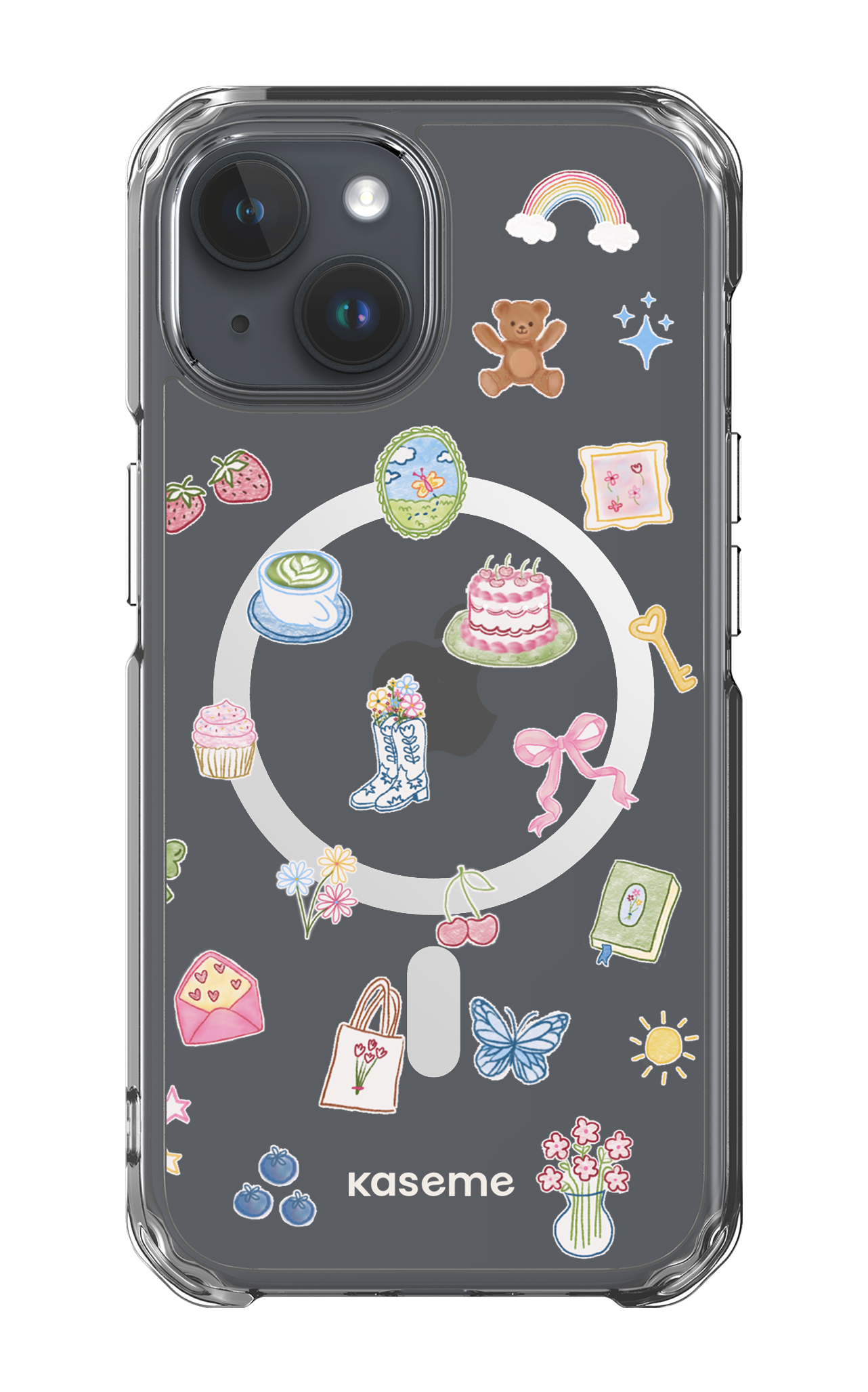 iPhone 15 Clear Case - Magsafe Poetry Clear Case -