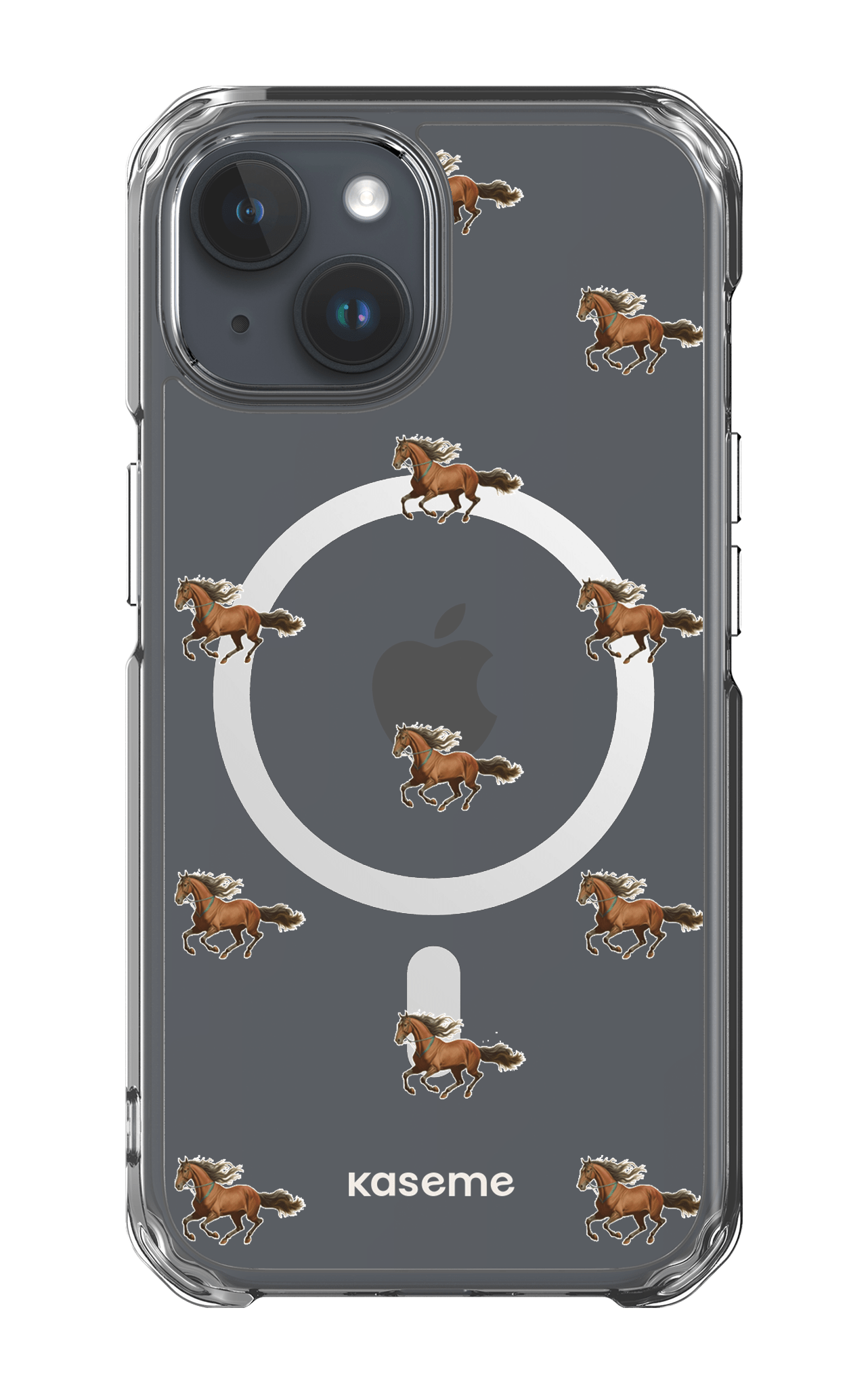 iPhone 15 Clear Case - Magsafe Saddle Clear Case -