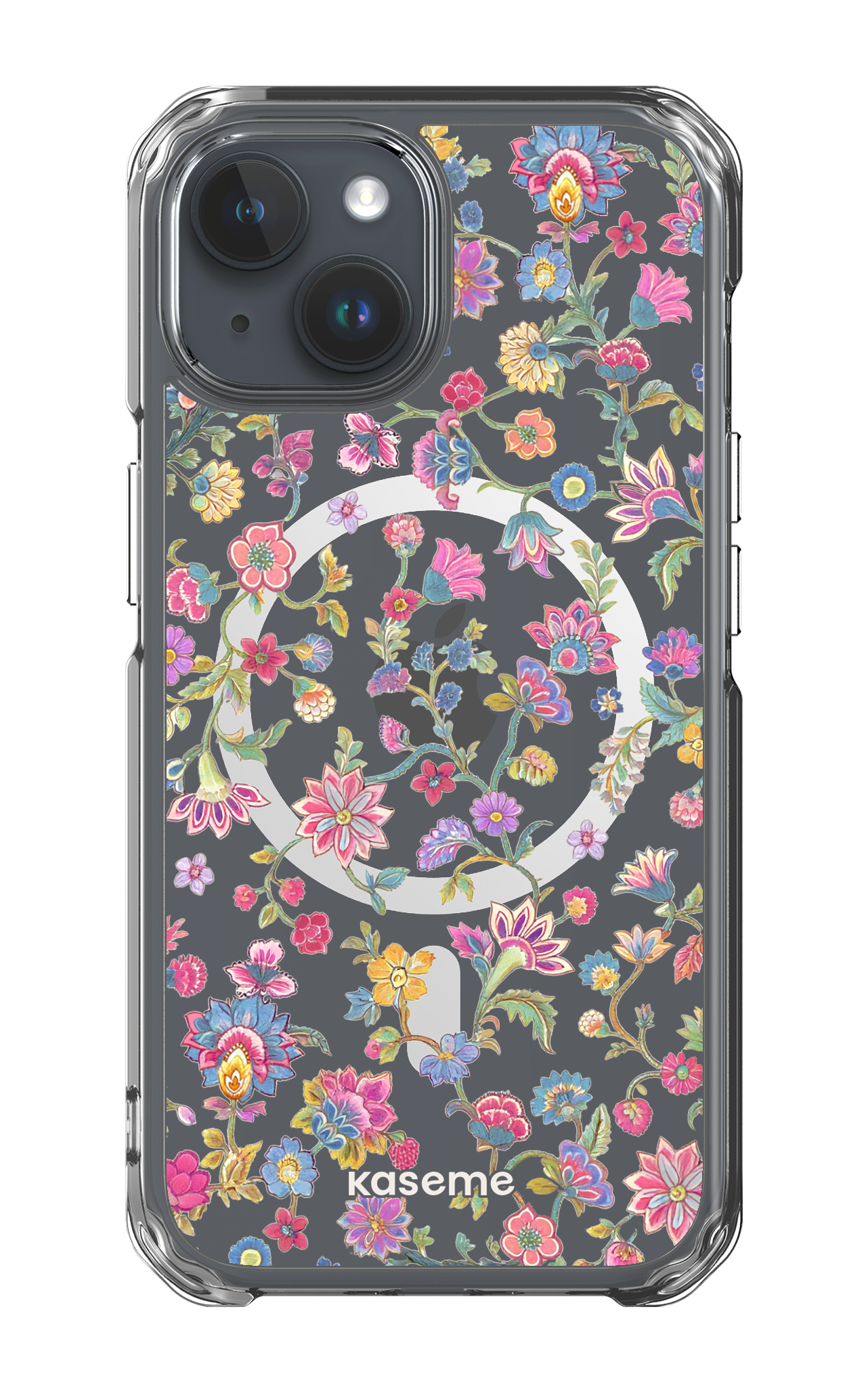 iPhone 15 Clear Case - Magsafe Secret Garden Clear Case -
