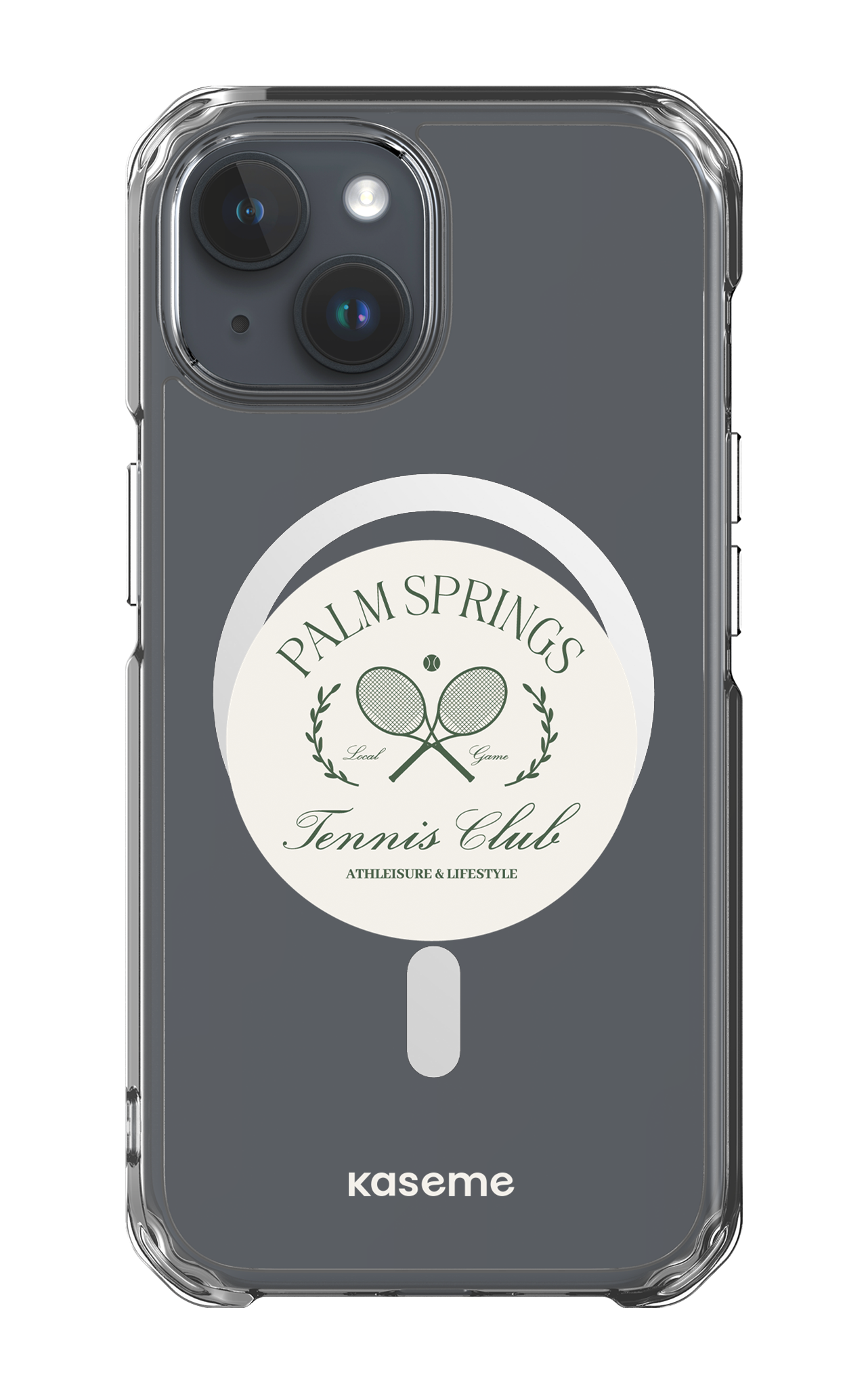 iPhone 15 Clear Case - Magsafe Serve it up Clear Case -