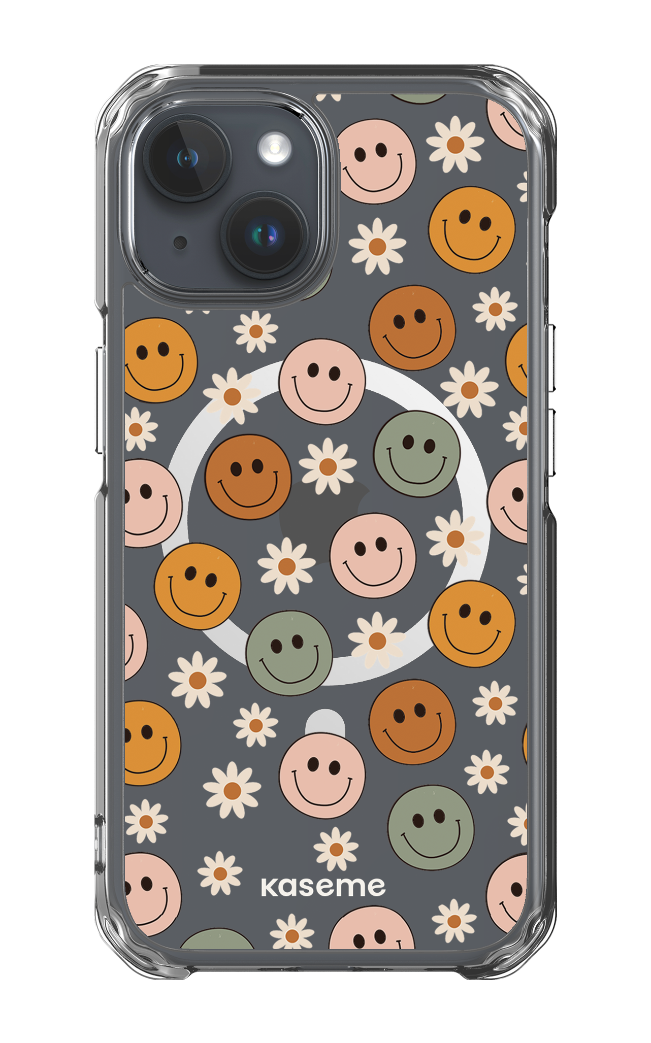 iPhone 15 Clear Case - Magsafe Smirk Clear Case -