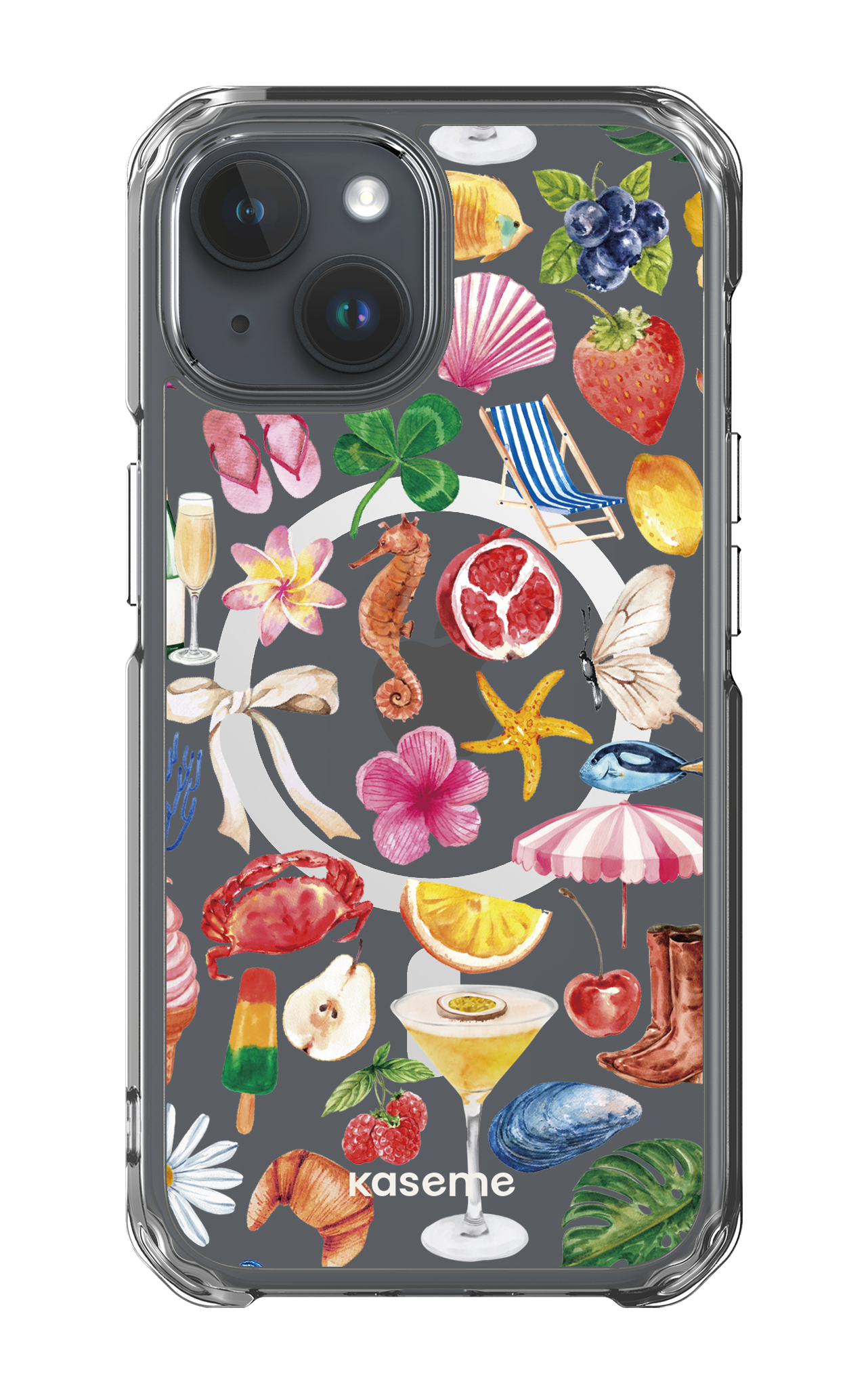 iPhone 15 Clear Case - Magsafe St-Tropez Clear Case -