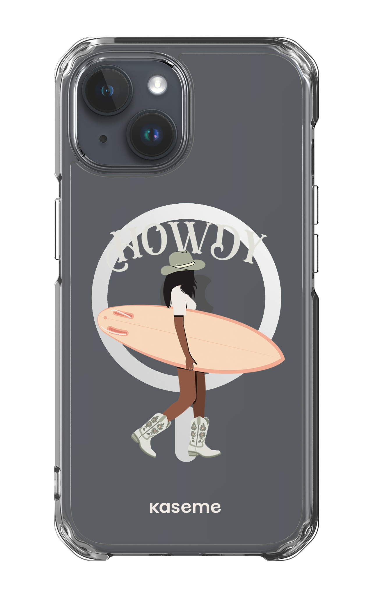 iPhone 15 Clear Case - Magsafe Westsea Green Clear Case -