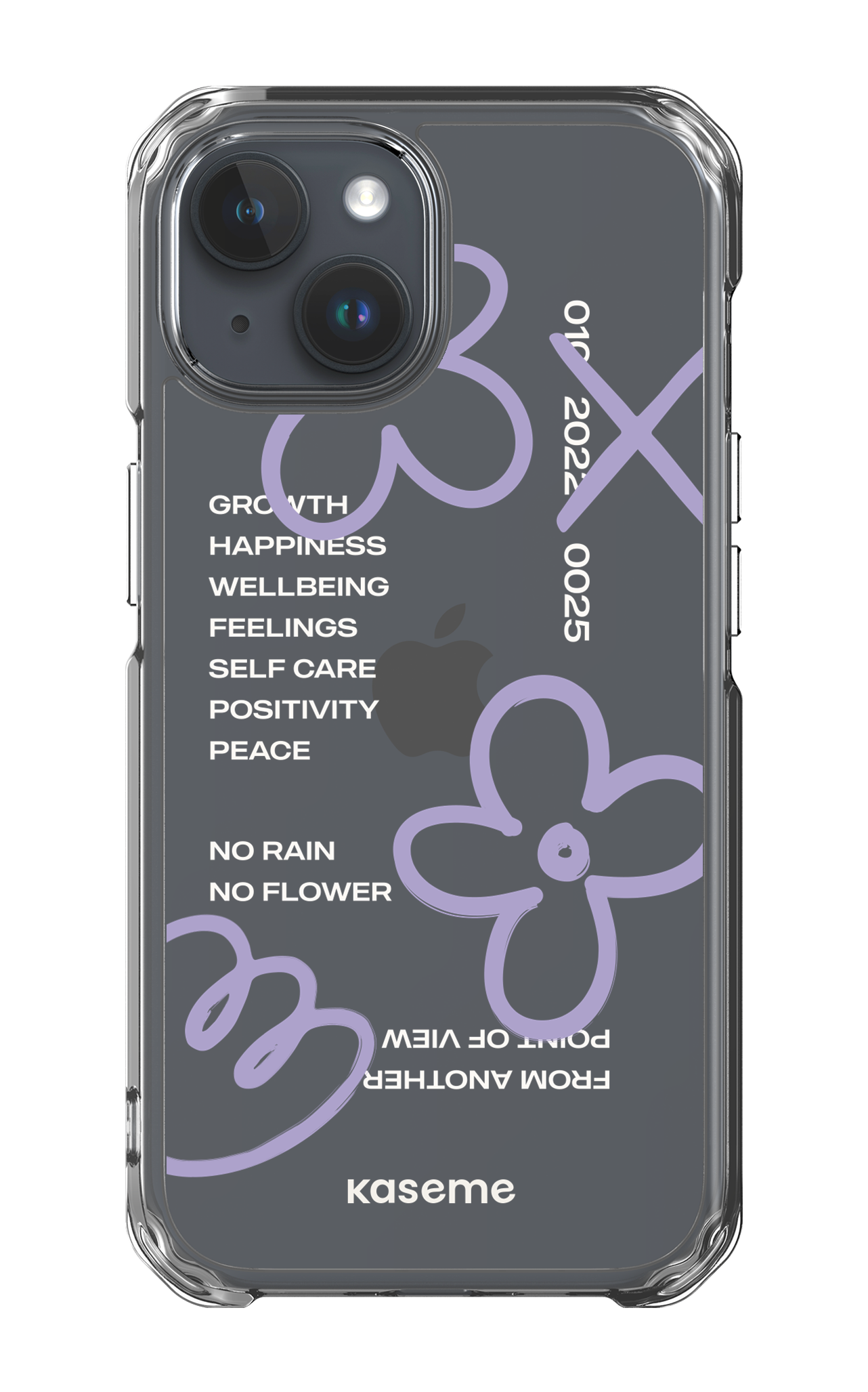 iPhone 15 Clear Case Feelings purple Clear Case -