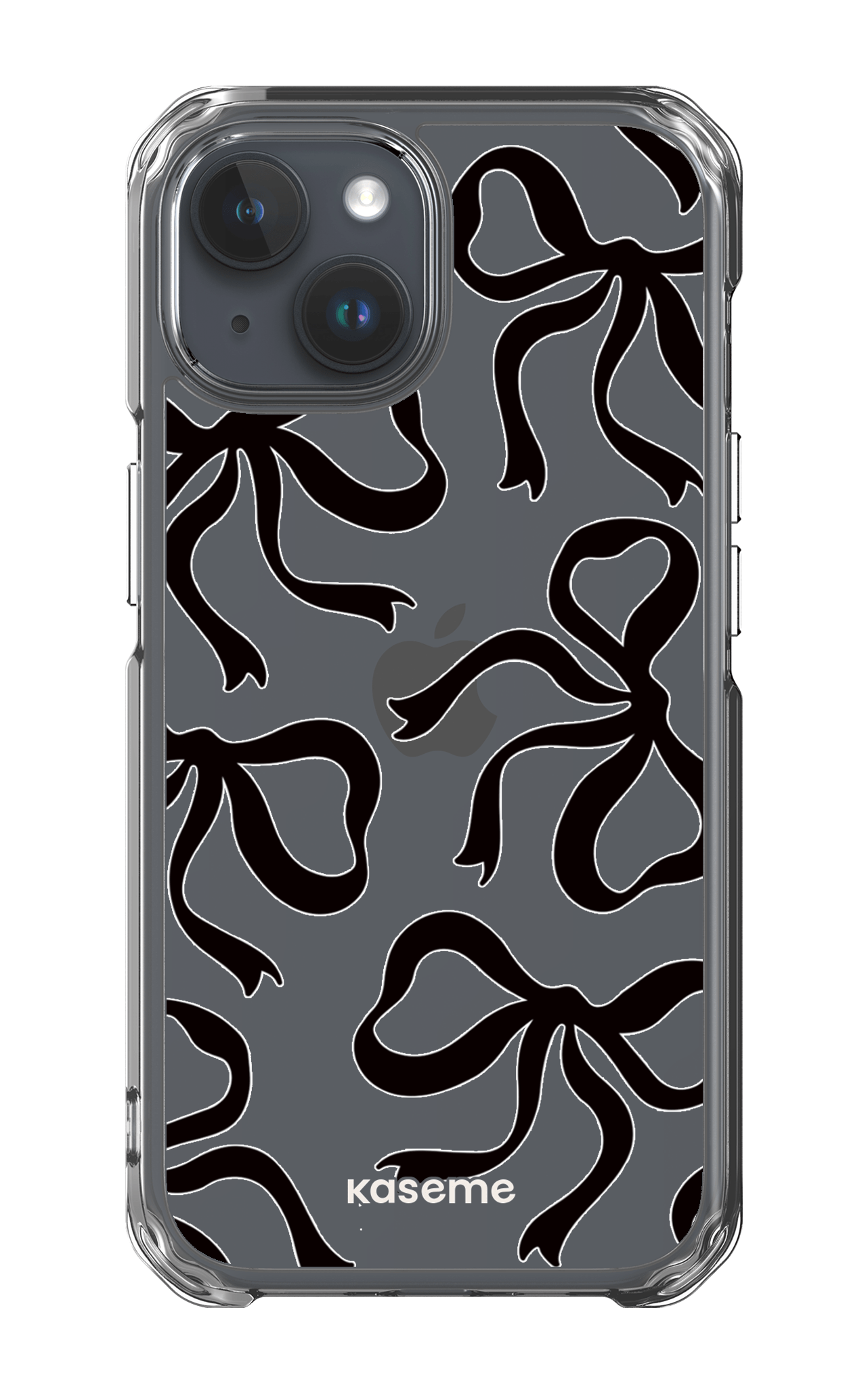 iPhone 15 Clear Case Lace Black Clear Case -